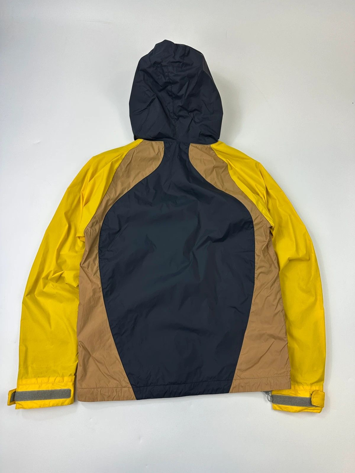 Comme des Garcons CDG Shirt SS2009 Yellow & Blue Block Nylon Hooded Jacket Size US S / EU 44-46 / 1 - 9 Thumbnail
