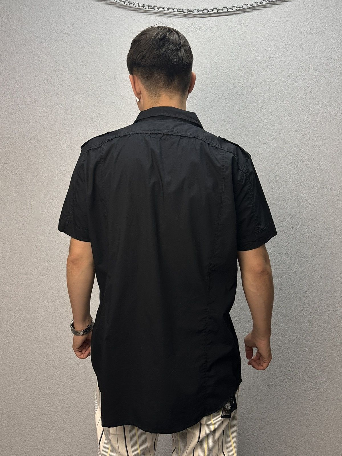 Diesel Vintage Metal Diesel Shirt Black Faded Junya Watanabe Y2K Size US L / EU 52-54 / 3 - 15 Thumbnail