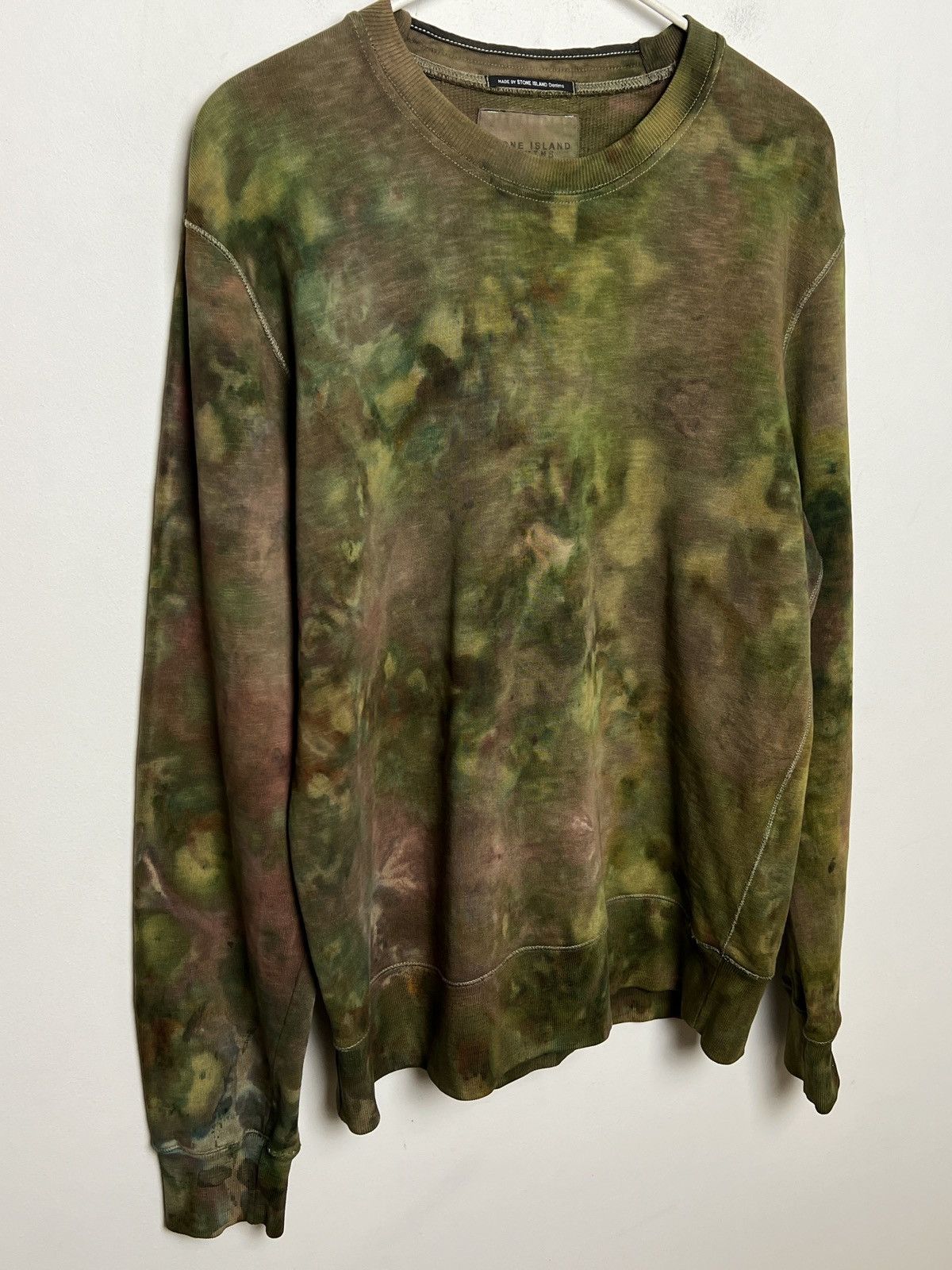 Stone Island stone island camo tie dye crewneck sweatshirt Size US L / EU 52-54 / 3 - 10 Thumbnail