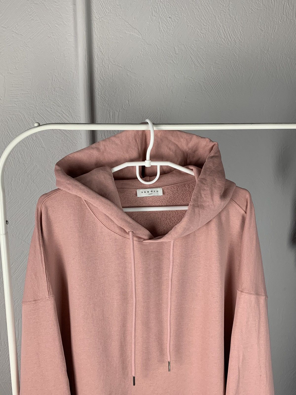 Sandro Sandro Pink Hoodie Oversized Hoodie Sandro Cotton L Size Size L / US 10 / IT 46 - 3 Thumbnail
