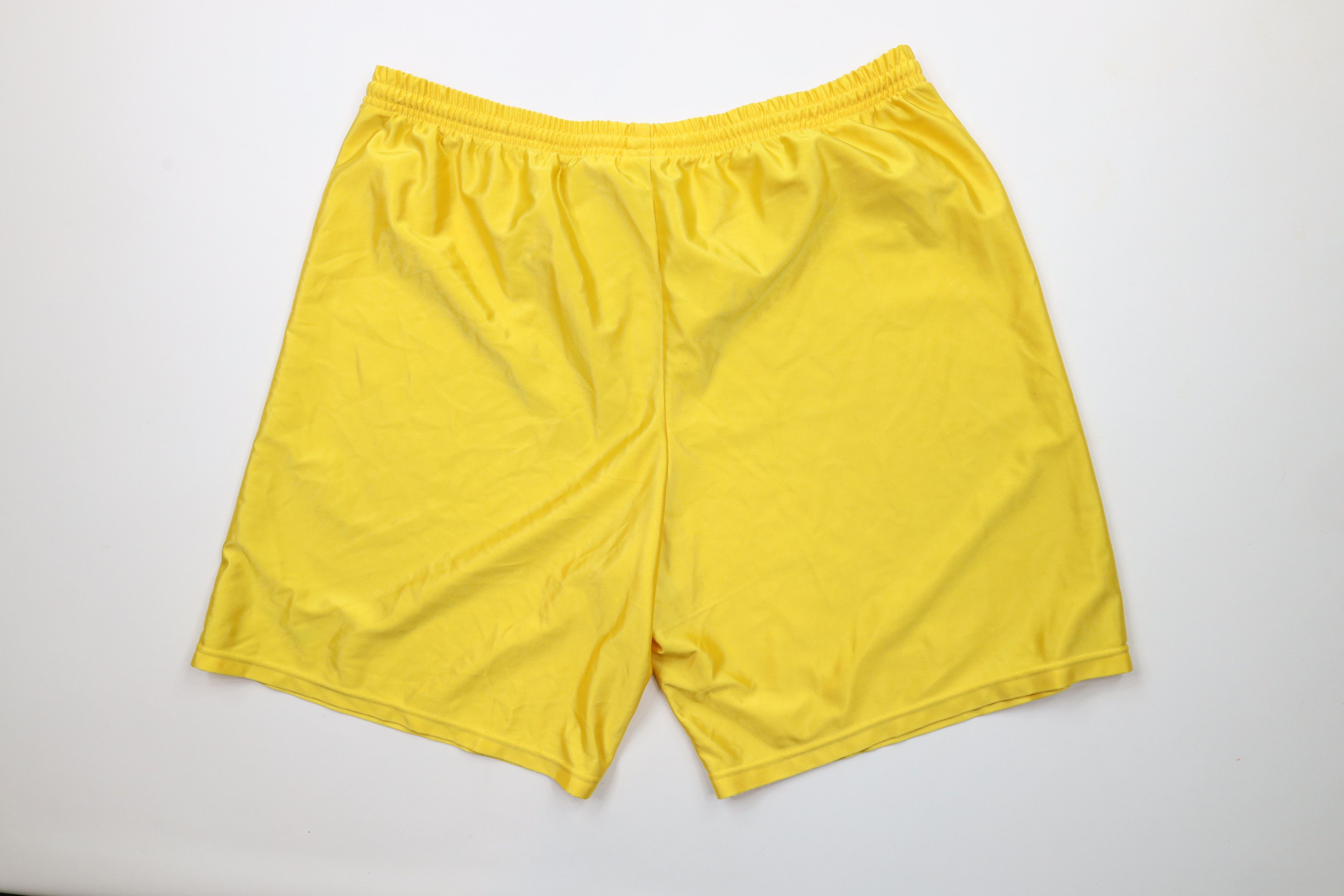 Nike × Vintage Vintage 90s Nike Mini Swoosh Above Knee Shorts Yellow USA Size US 36 / EU 52 - 12 Thumbnail