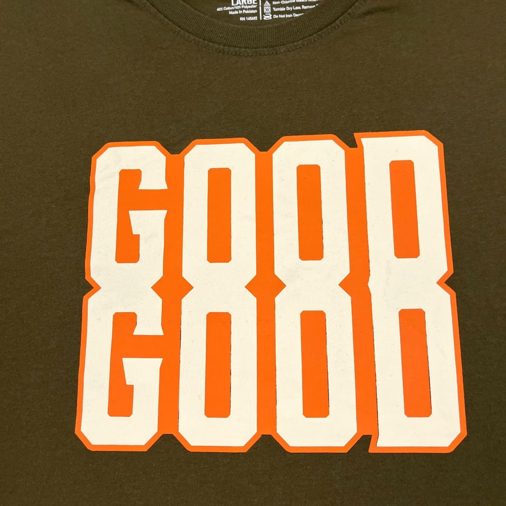 Olive Good Good Golf Shirt Mens L Olive Green Logo Crew Neck Short Sleeve T-Shirt Size US L / EU 52-54 / 3 - 2 Thumbnail