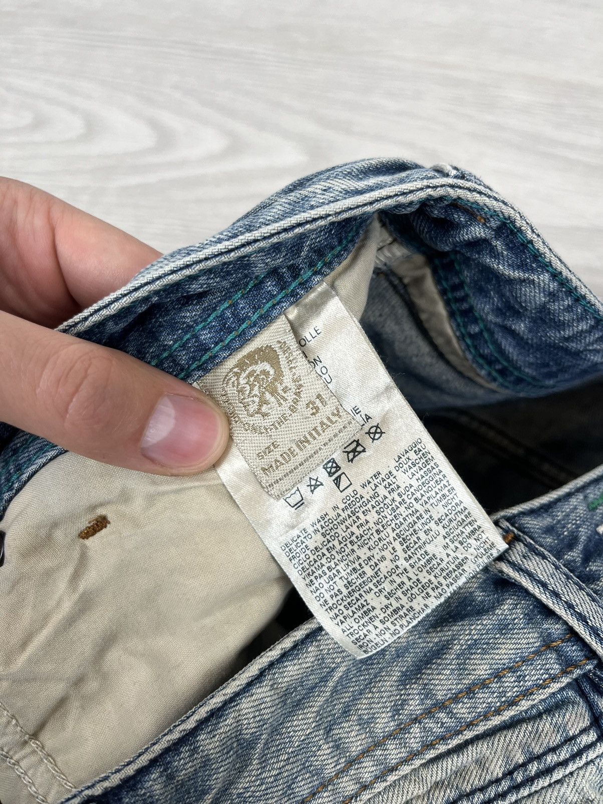 Diesel Diesel Italy Iakob Distressed Washed Denim Pants Jeans Size US 31 - 12 Thumbnail