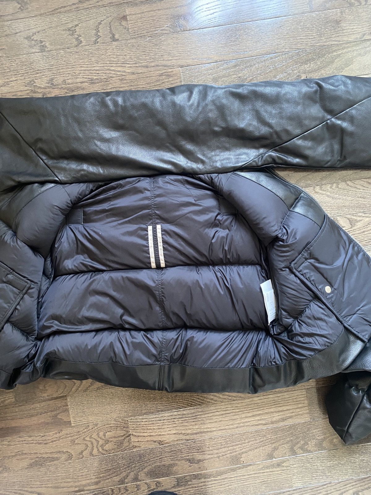 Rick Owens Rick Owens Funnel Neck Down lambskin Leather Sisyphus Jacket Size US M / EU 48-50 / 2 - 15 Thumbnail