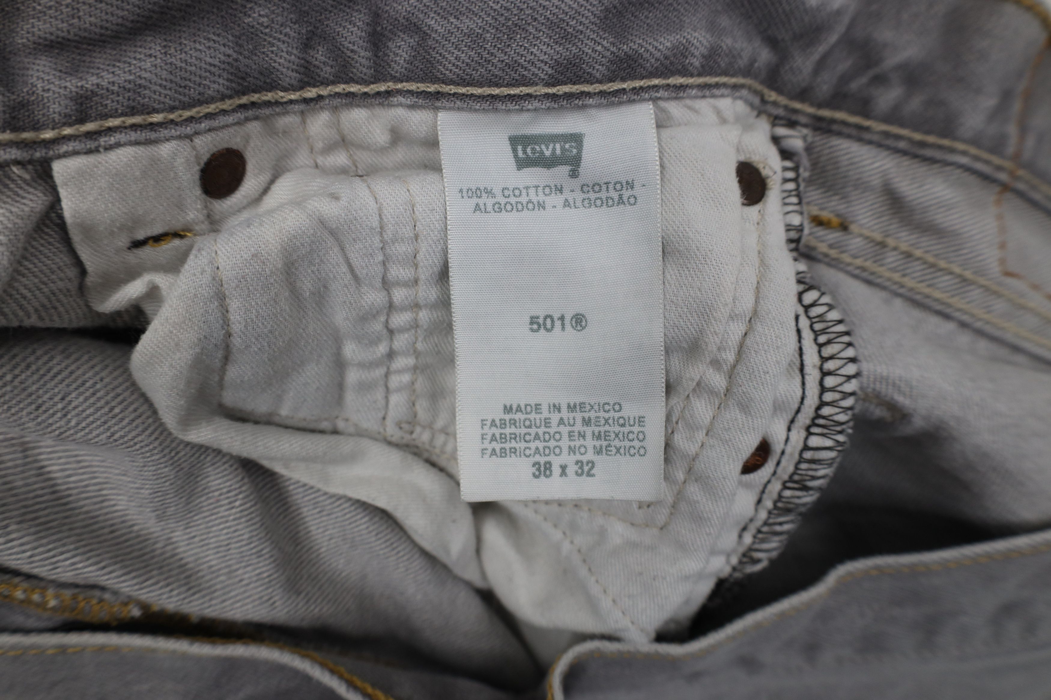 Levi's Vintage Y2K Levis 501xx Button Original Straight Leg Jeans Size US 38 / EU 54 - 7 Thumbnail