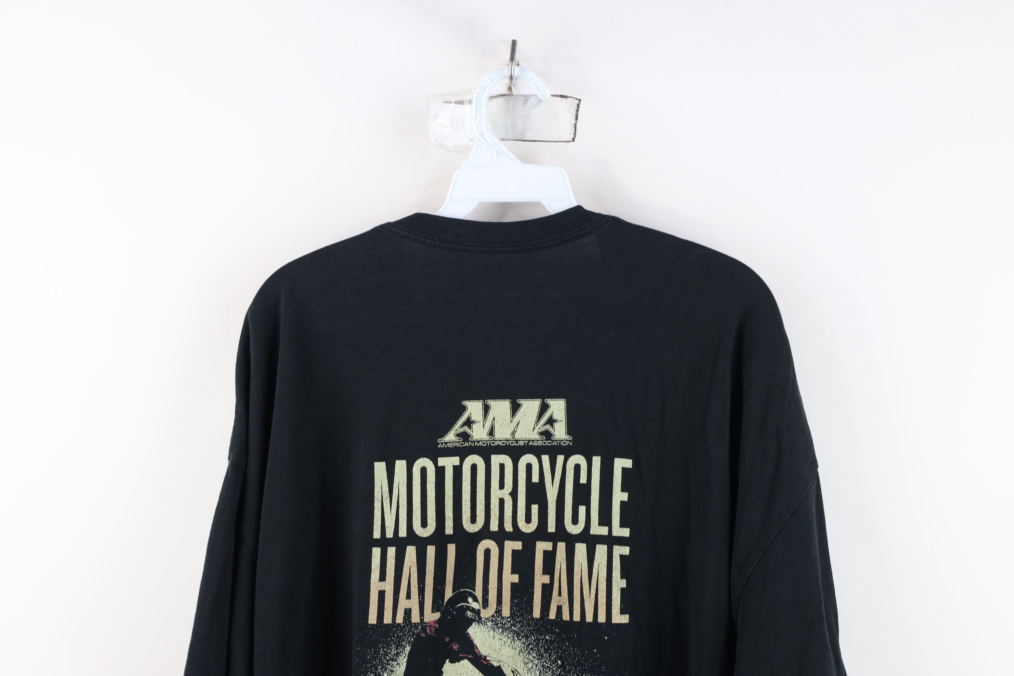 Vintage Vintage Spell Out AMA Motorcycle Hall of Fame Pocket T-Shirt Size US XXL / EU 58 / 5 - 15 Thumbnail