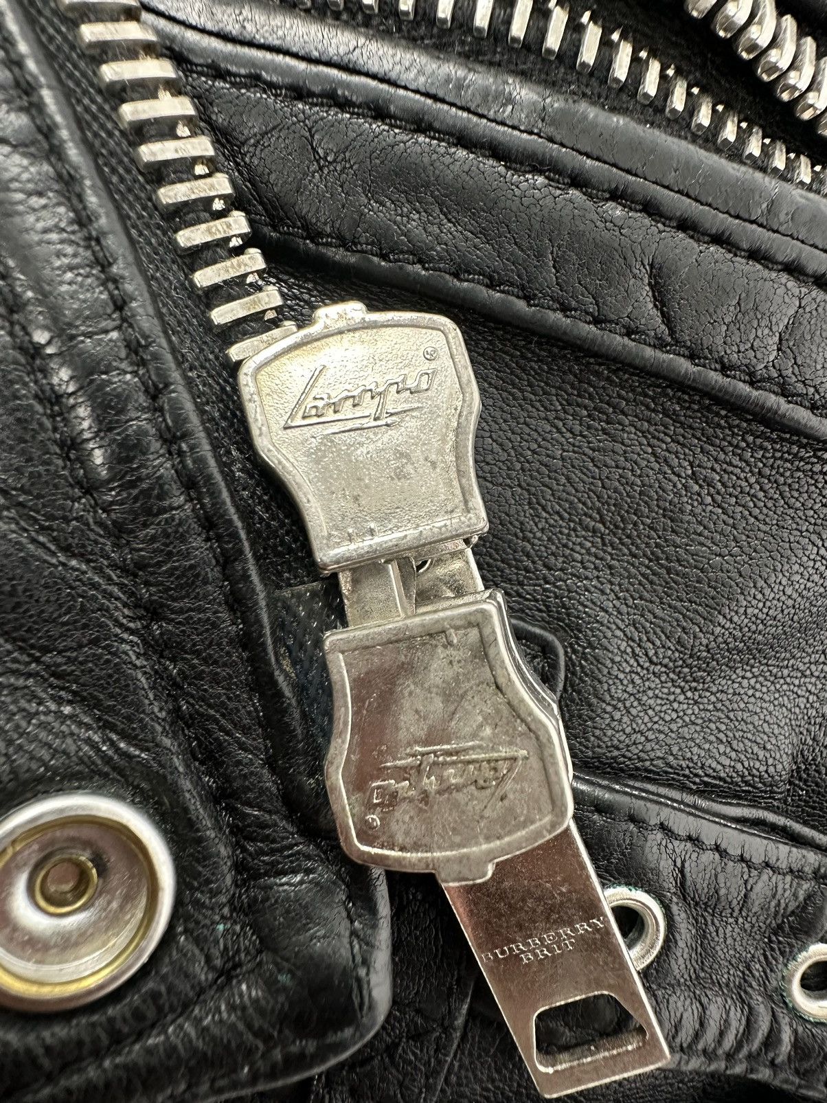 Burberry × Burberry Prorsum Burberry Brit Quilted Moto Biker Lamb Leather Jacket Size US M / EU 48-50 / 2 - 22 Thumbnail
