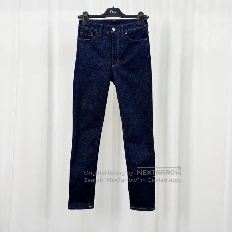 Acne Studios Acne Studios Dark Blue Washed Denim Pants Size US 27 - 1 Thumbnail