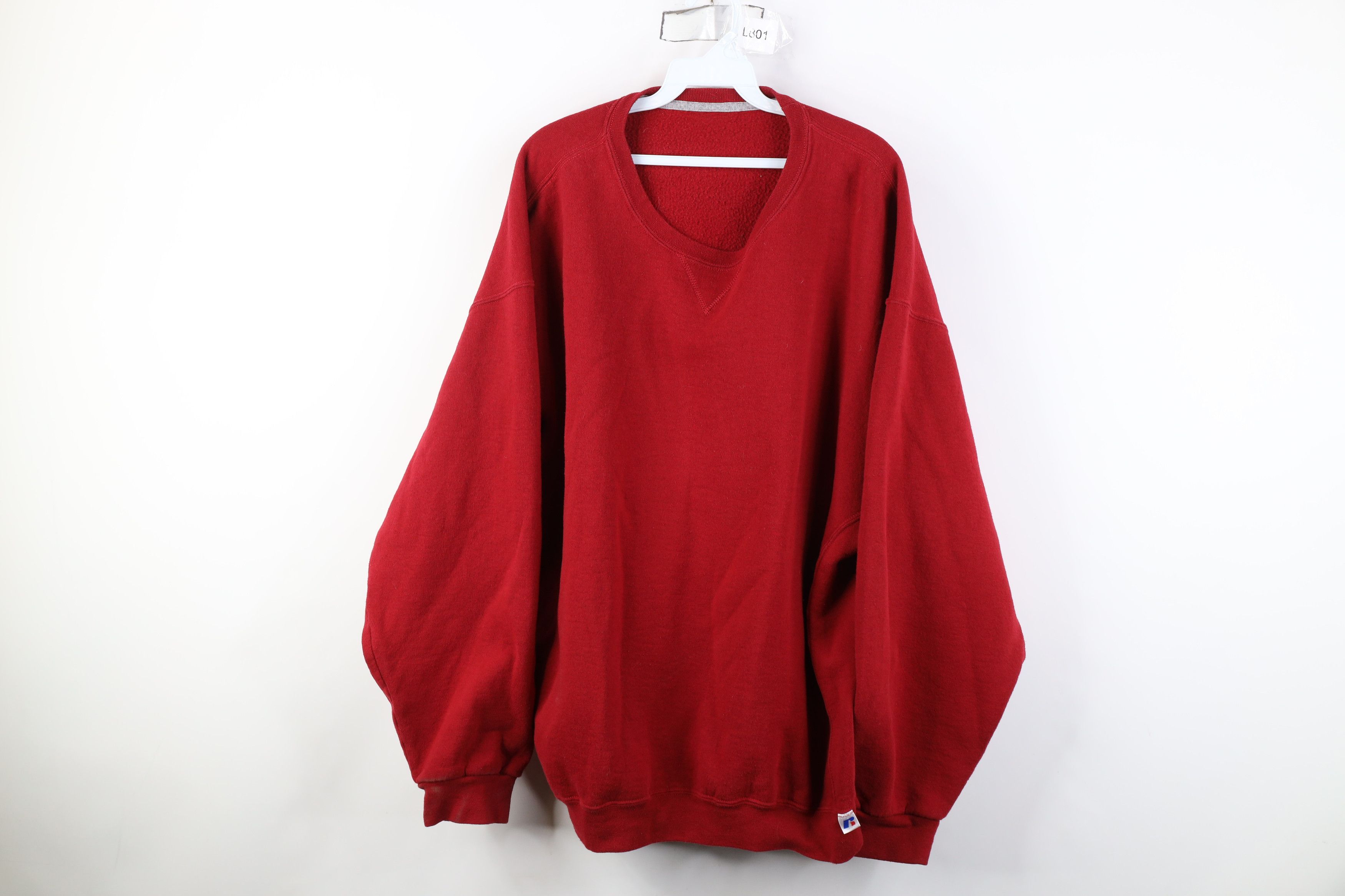 Russell Athletic Vintage 90s Y2K Russell Athletic Crewneck Sweatshirt Red Size US XXL / EU 58 / 5 - 1 Thumbnail