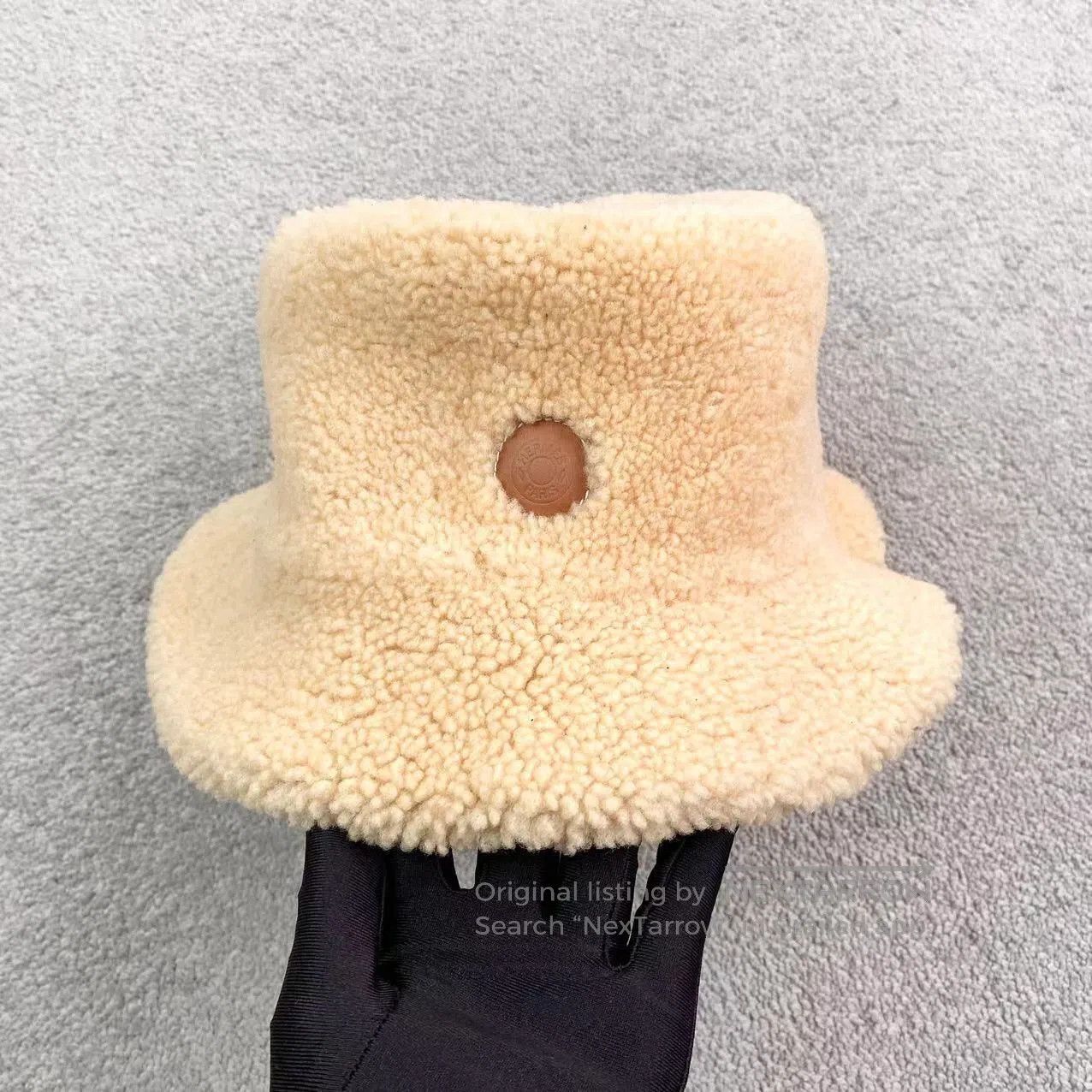 Hermes Hermes Size 57 Lamb's wool bucket hat| Size ONE SIZE - 2 Thumbnail