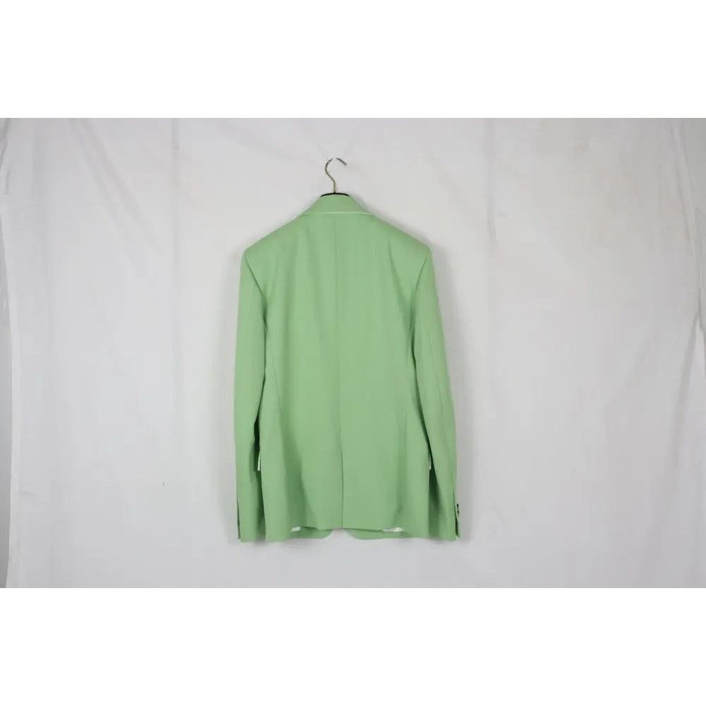 Bottega Veneta o1rshd1 Blazer Jacket Graine de Poudre Stretch in Pistachio Size US L / EU 52-54 / 3 - 8 Thumbnail