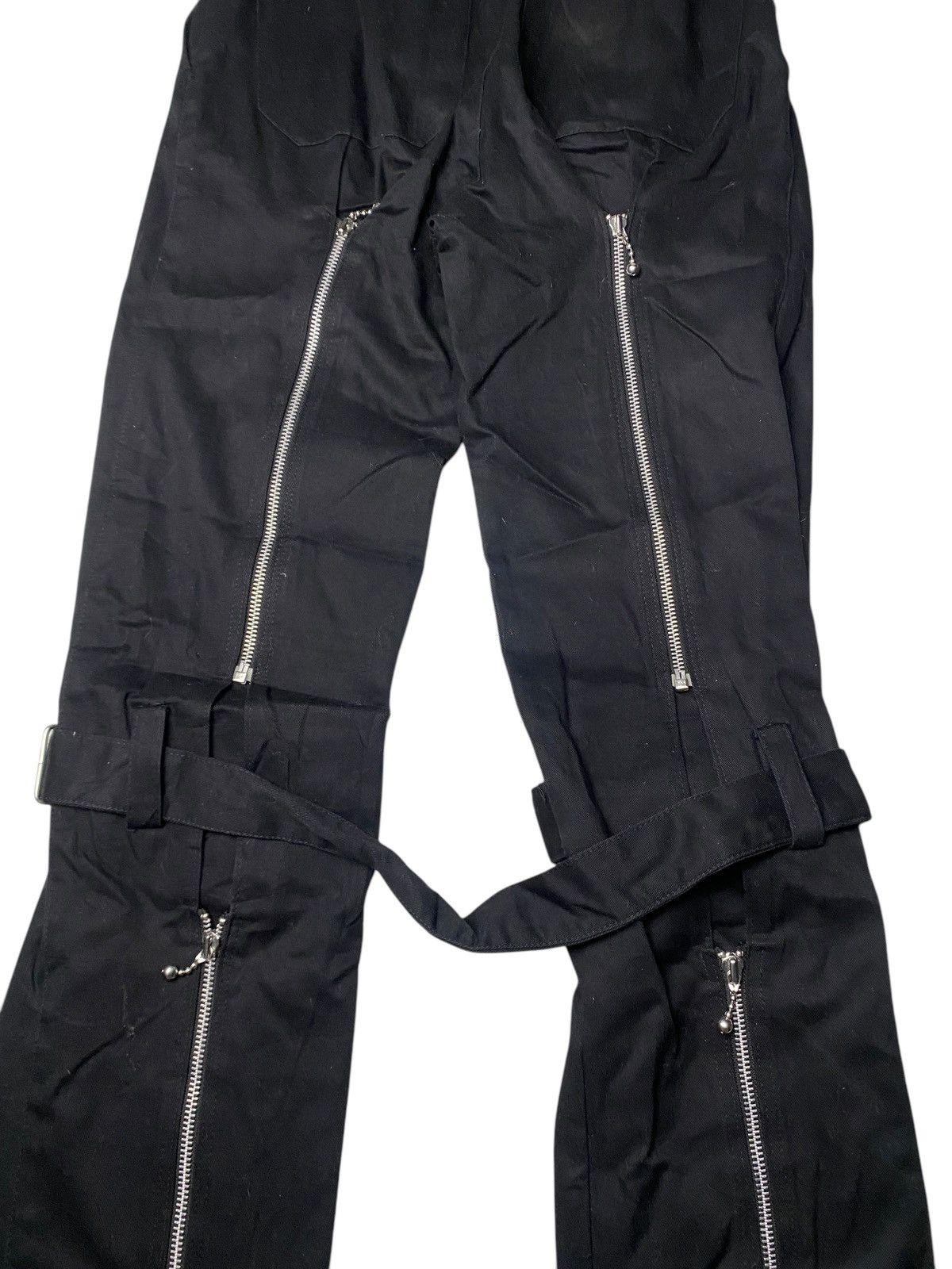 Japanese Brand 2000's Key Station Bondage Zipper Pants Size US 26 / EU 42 - 8 Thumbnail