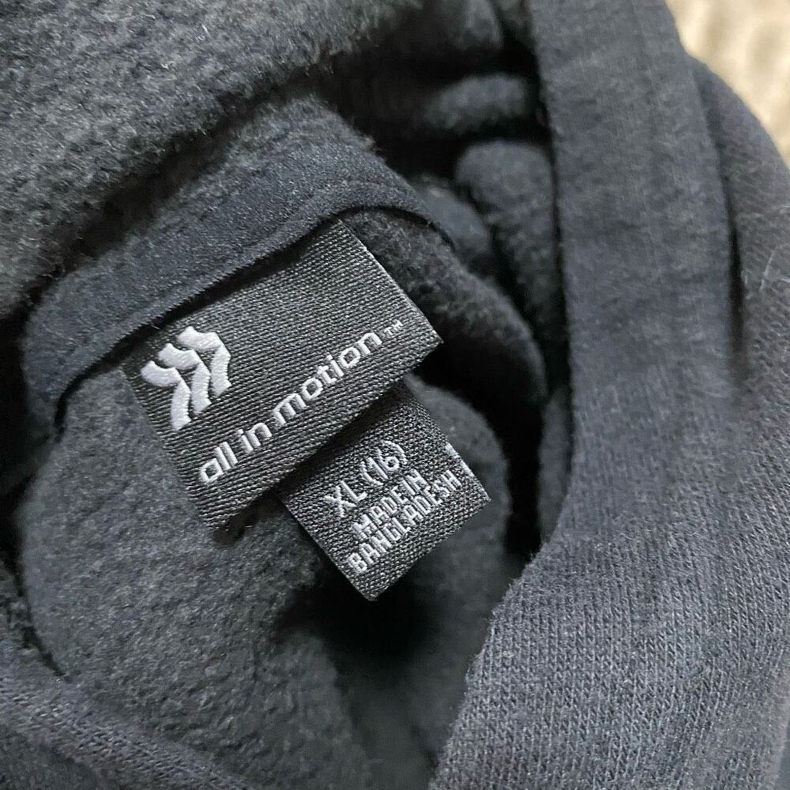 Other All in Motion Black Hooded Sweatshirt | Sz YXL Size XL / US 12-14 / IT 48-50 - 4 Thumbnail