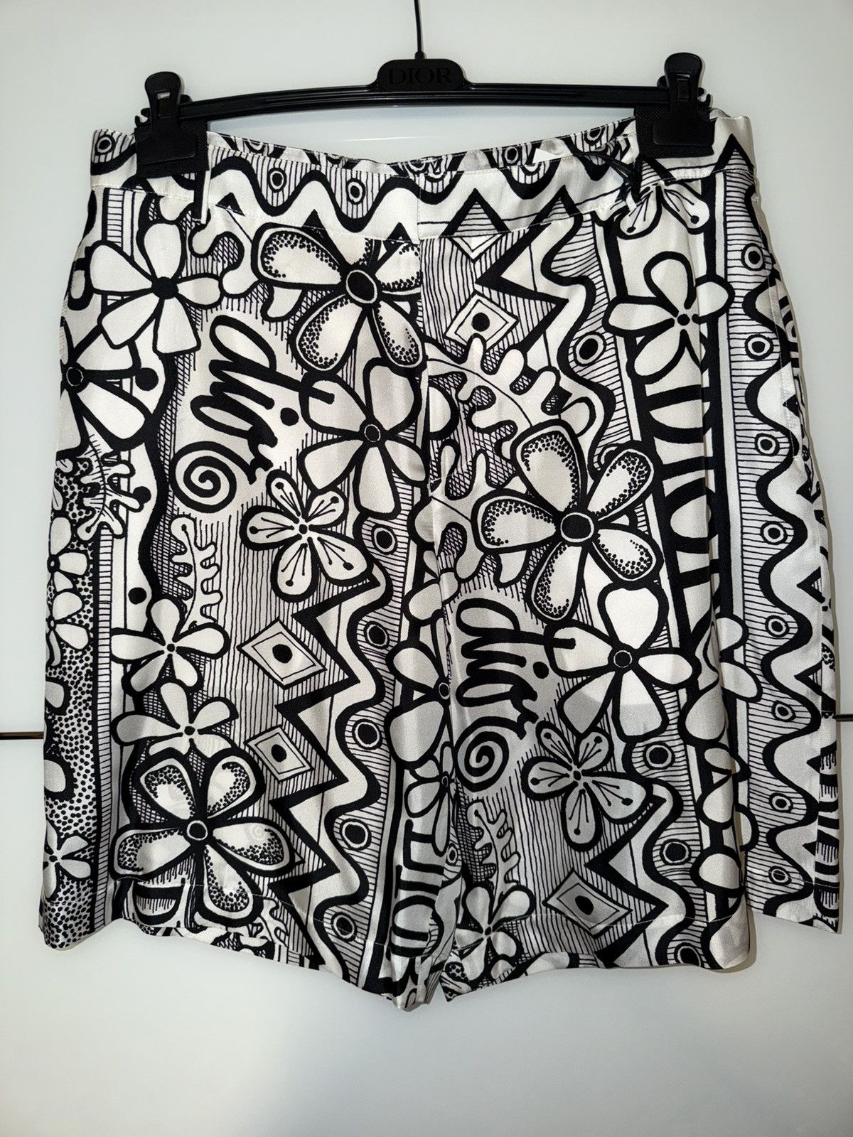 Dior × Stussy Dior Silk Shorts Size US 38 / EU 54 - 2 Thumbnail