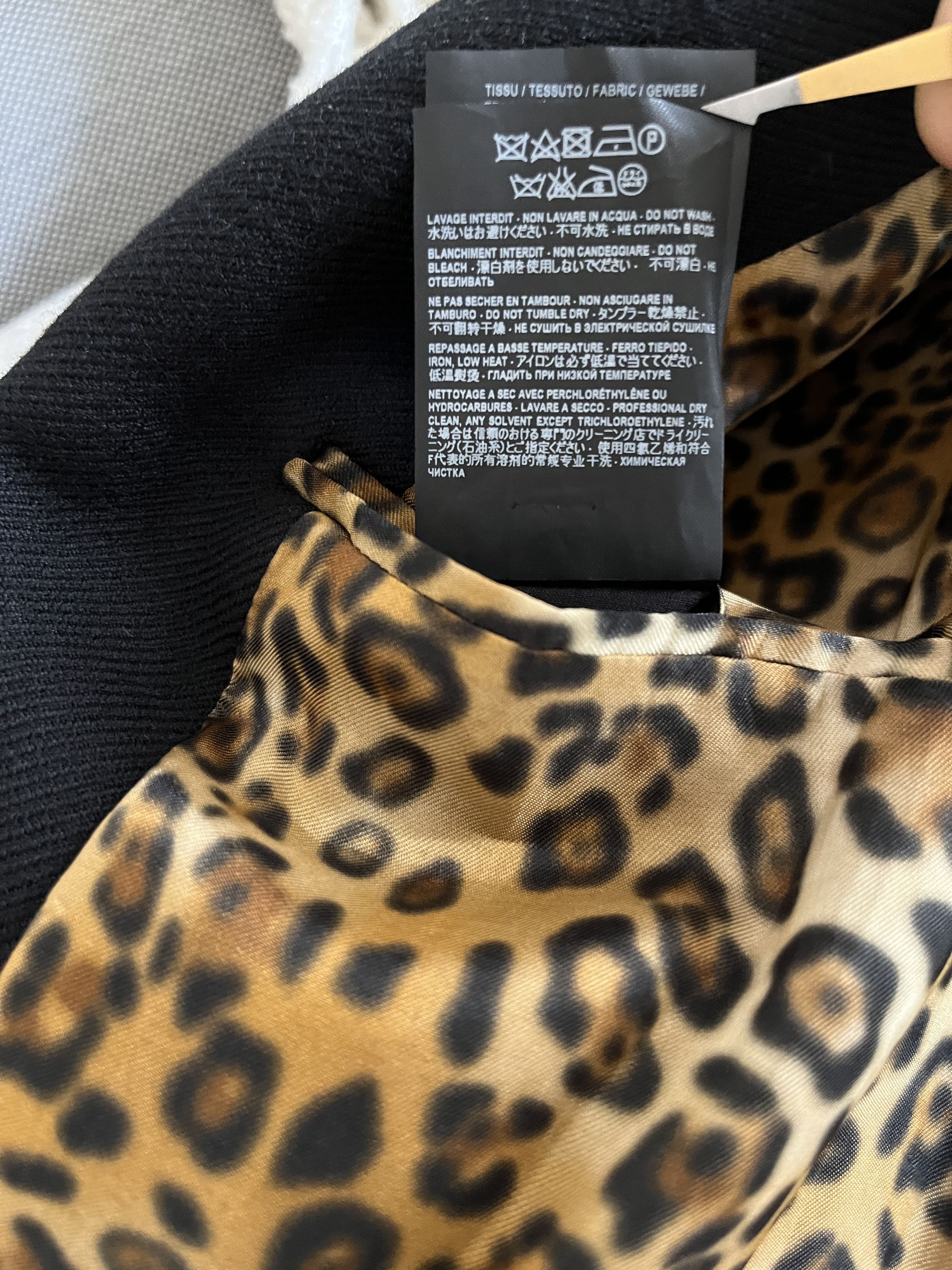 Hedi Slimane × Saint Laurent Paris SLP FW16 VELVET COLLAR COAT with Leopard Lining Size US S / EU 44-46 / 1 - 7 Thumbnail