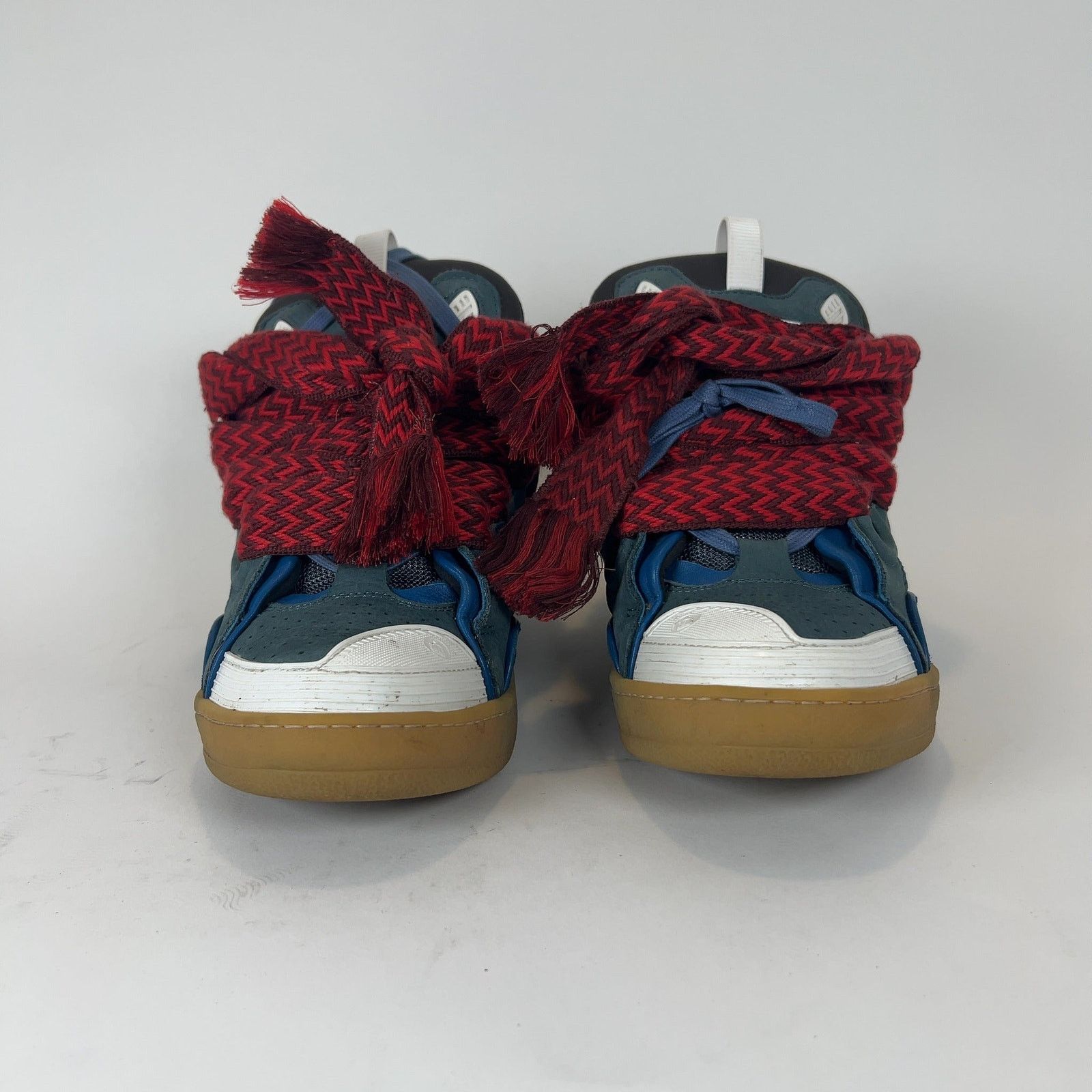 Lanvin Lanvin Navy Curb Low Top Sneakers Size US 9 / EU 42 - 2 Thumbnail