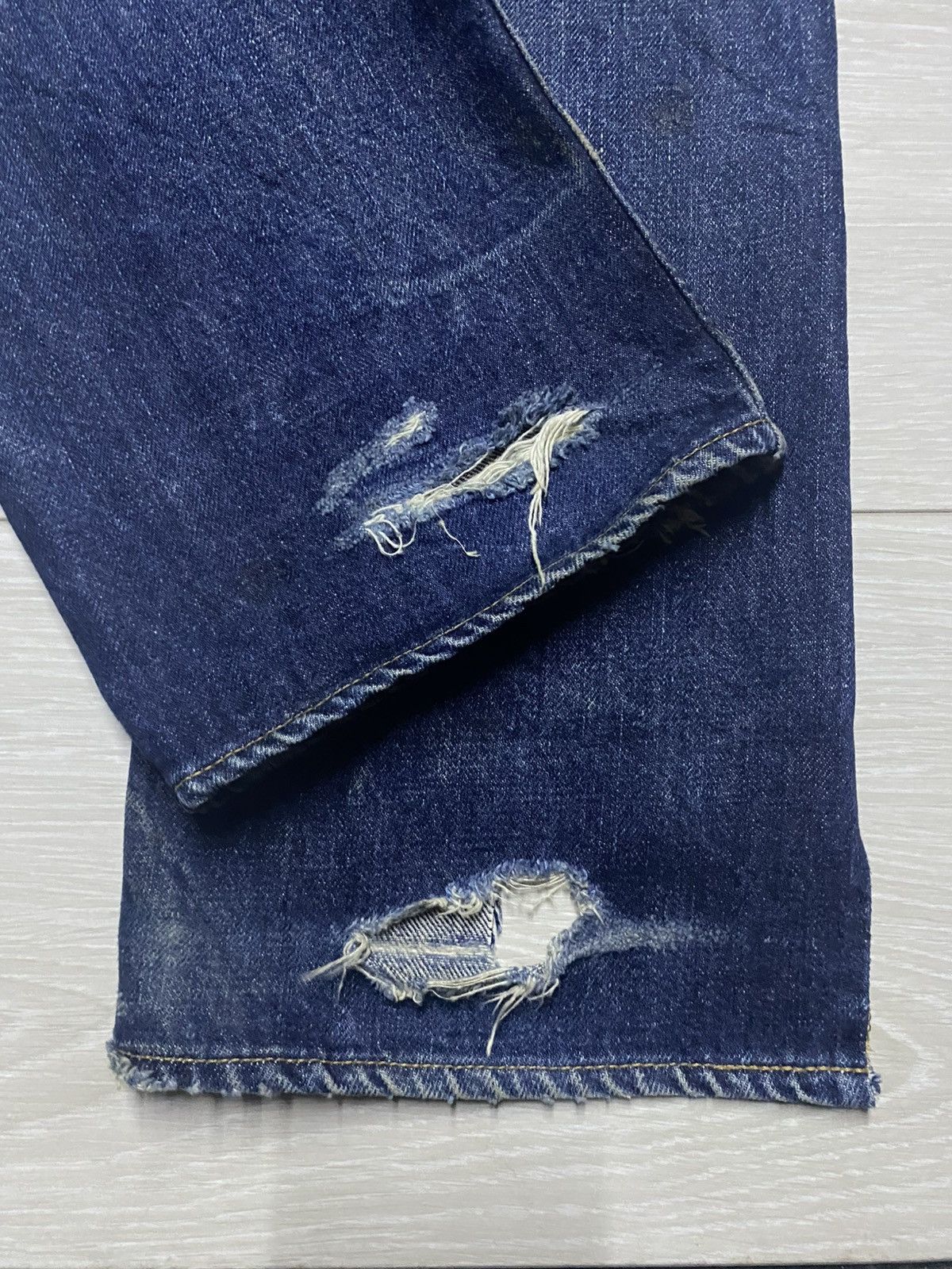 Japanese Brand Vintage Orange Helmet Dic Union Made Selvedge Jeans Size US 26 / EU 42 - 15 Thumbnail