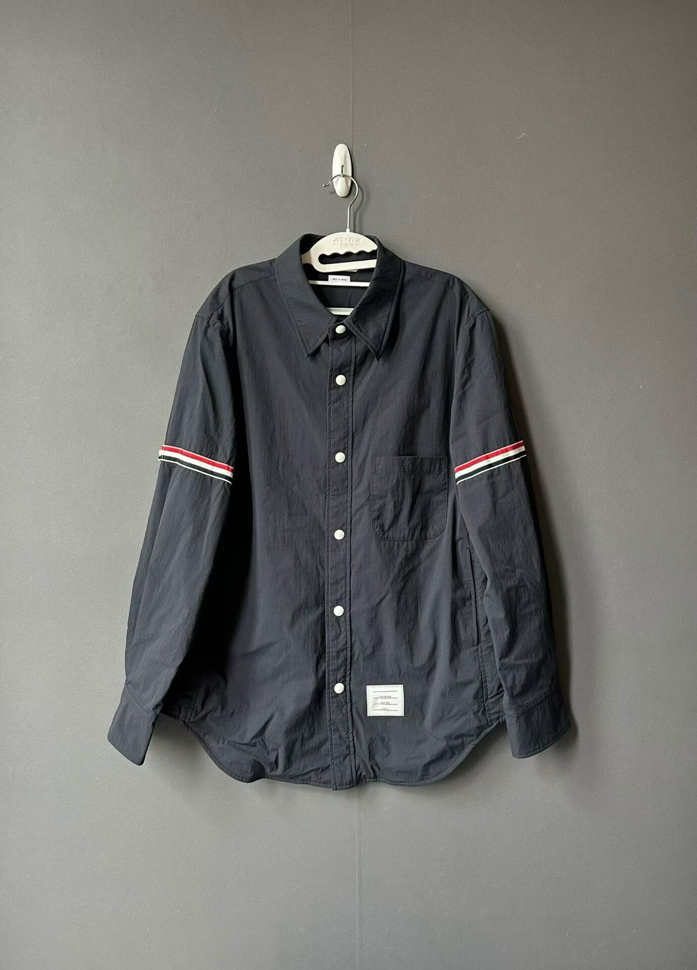 Thom Browne Double Sleeve Badge Shirt Jacket