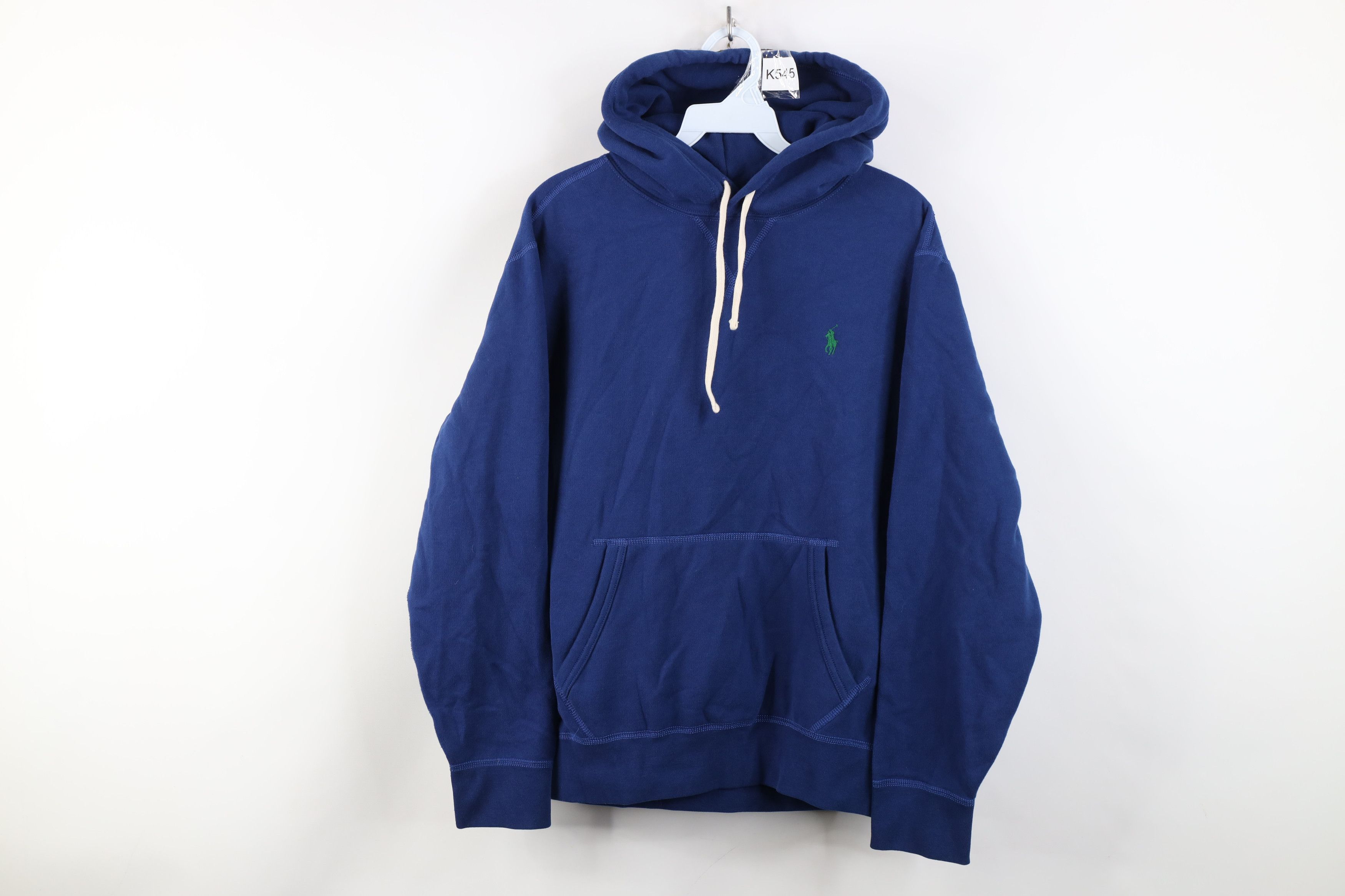 Polo Ralph Lauren Vintage Ralph Lauren Faded Pony Logo Hoodie Sweatshirt Blue Size US M / EU 48-50 / 2 - 1 Thumbnail