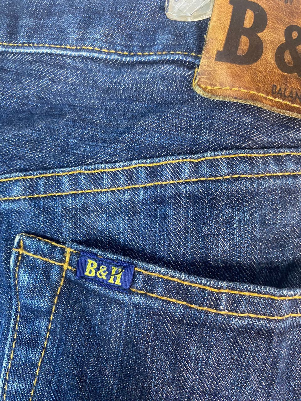 Other Vintage B&H balance &harmony selvedge denim jeans Size US 34 / EU 50 - 13 Thumbnail