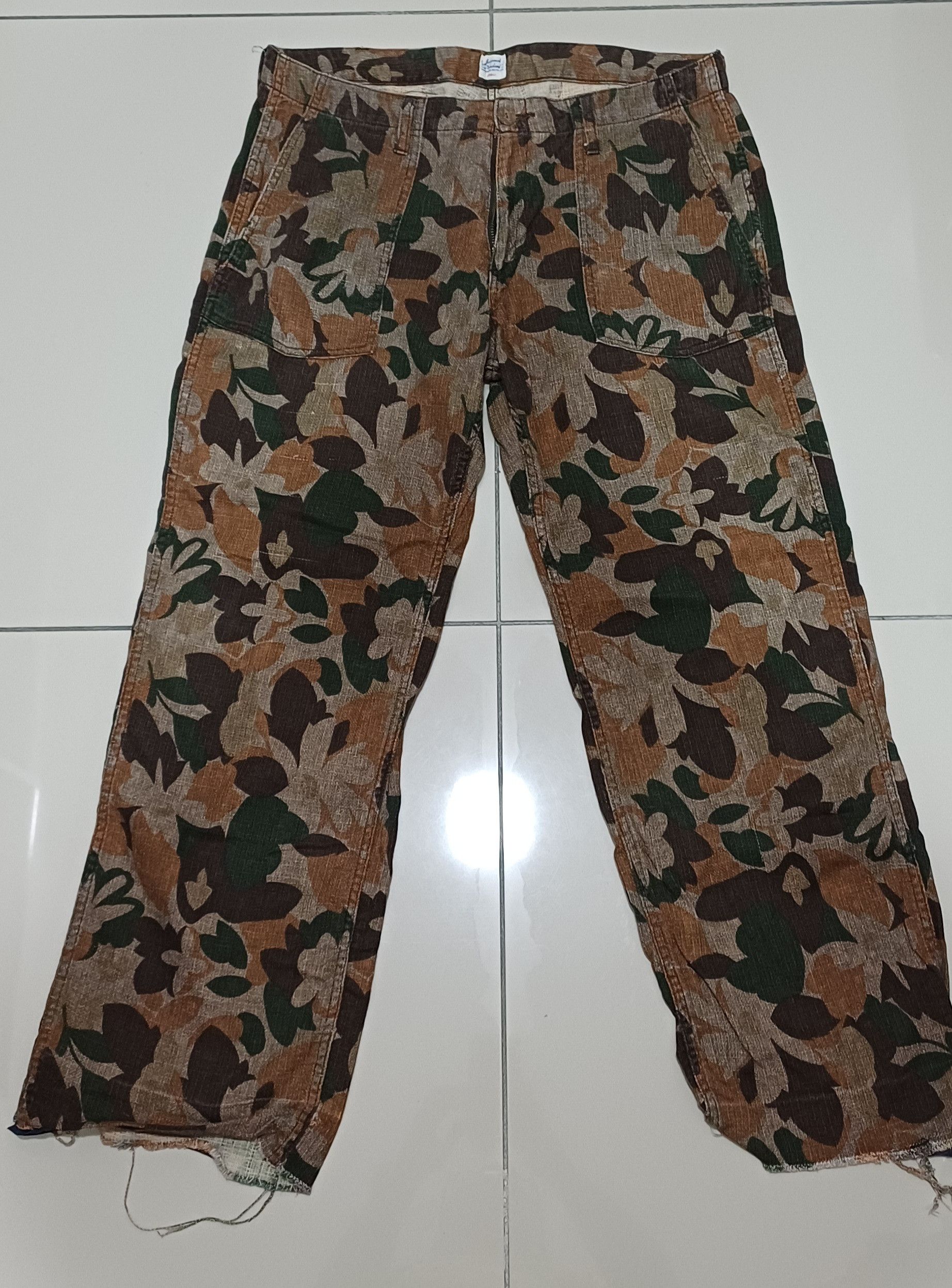 Big John VINTAGE 80'S JOURNAL STANDARD WORKERN FLORALPANT ZIP Size US 32 / EU 48 - 2 Thumbnail