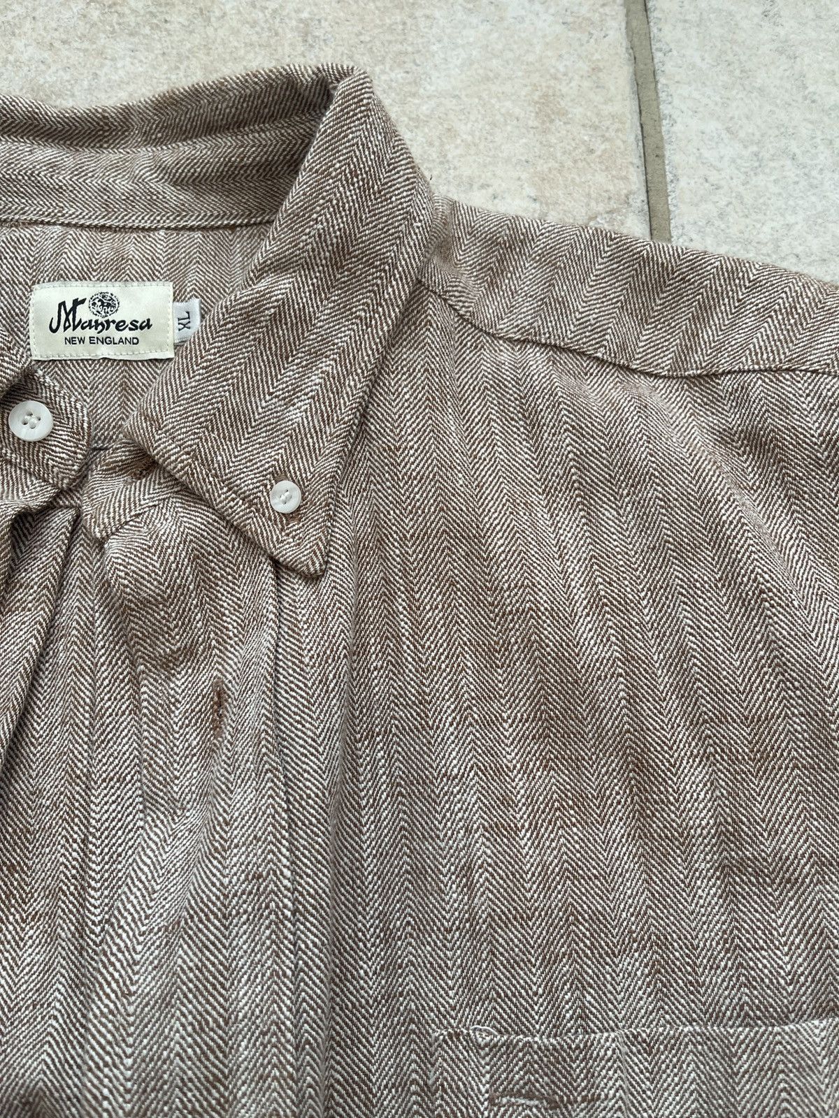 Manresa Manresa Lachlan Cotton/Linen Overshirt Size US XL / EU 56 / 4 - 5 Thumbnail