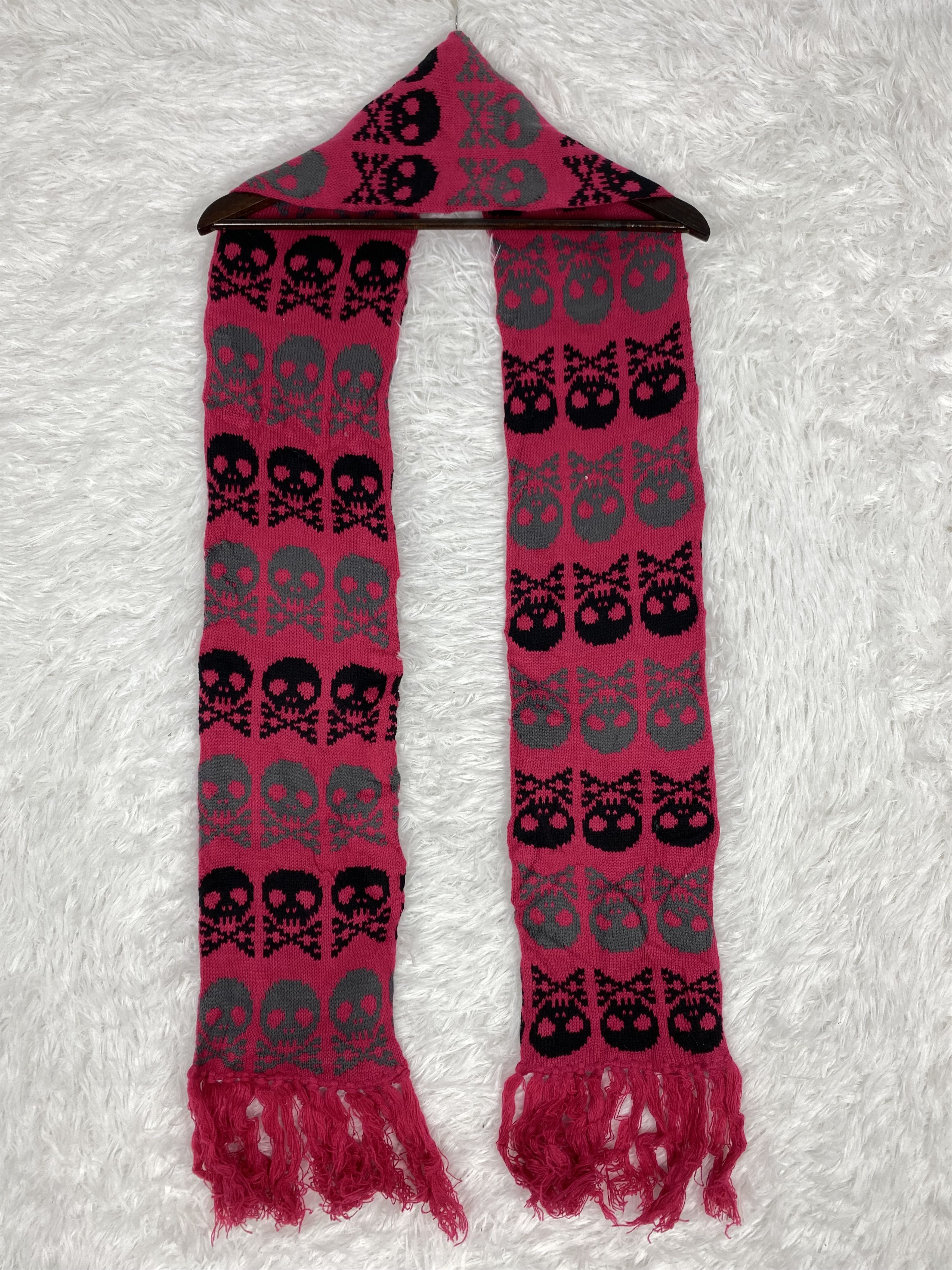 Vintage Vintage Skulls Scarf / Muffler Neckwear PM0180 Size ONE SIZE - 5 Thumbnail