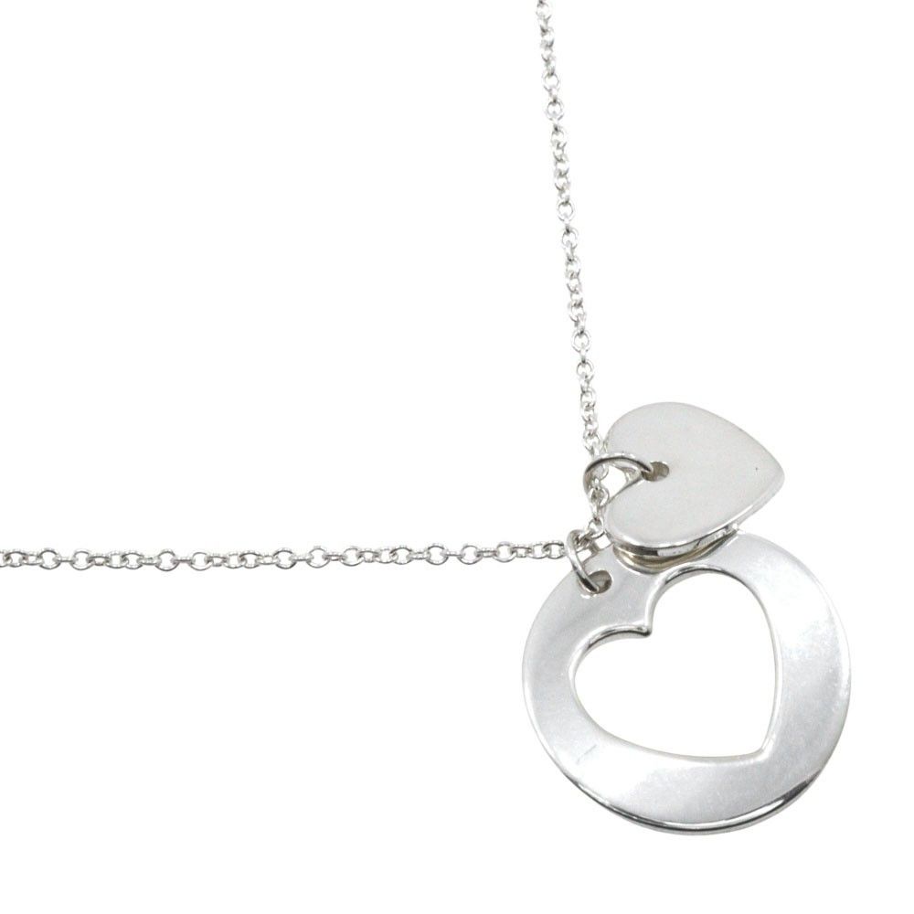 Tiffany & Co. Tiffany & Co. Heart stencil Necklace Silver 925 Size ONE SIZE - 1 Thumbnail