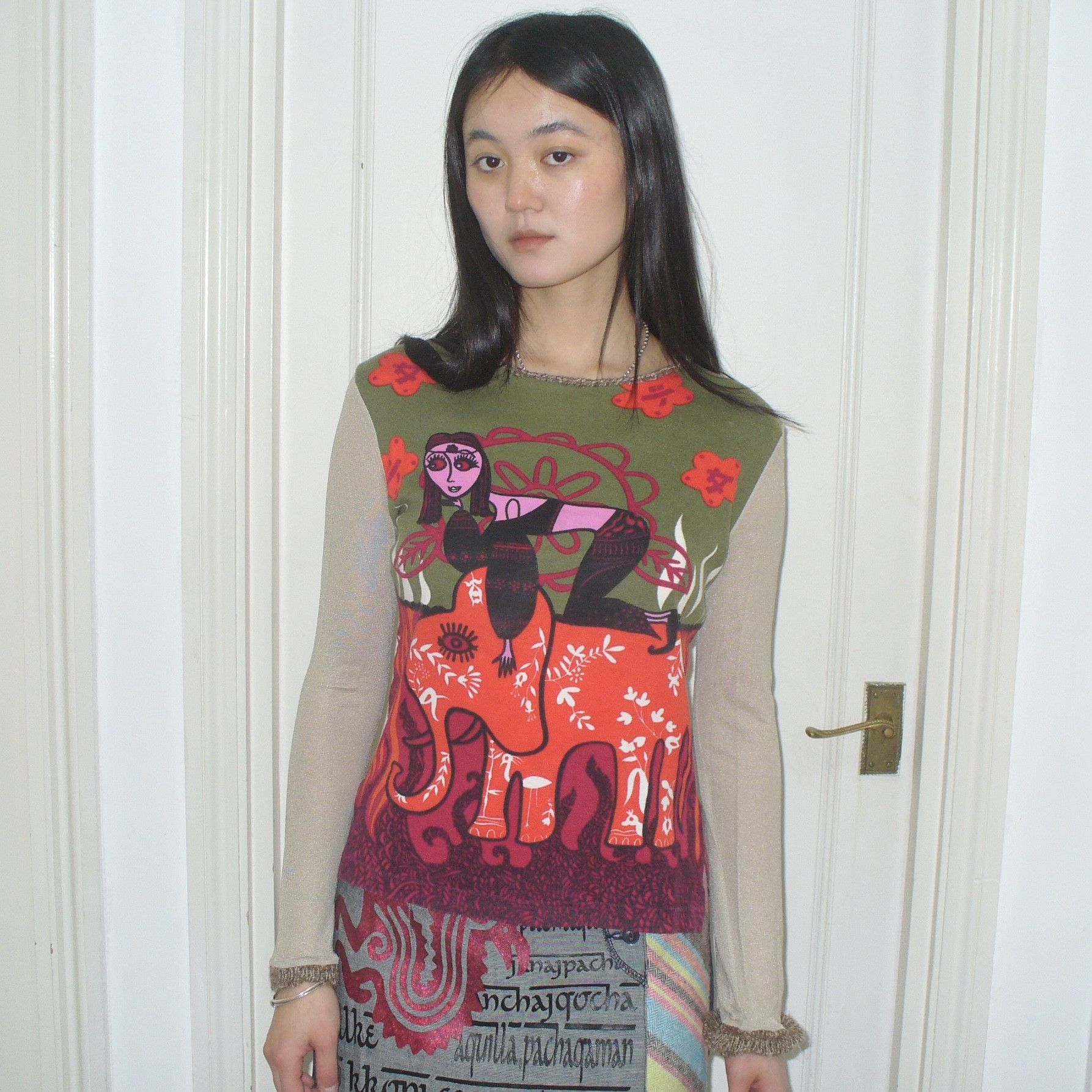 Custo Barcelona Custo Barcelona 2000s witch and the elephant top Size S / US 4 / IT 40 - 1 Thumbnail