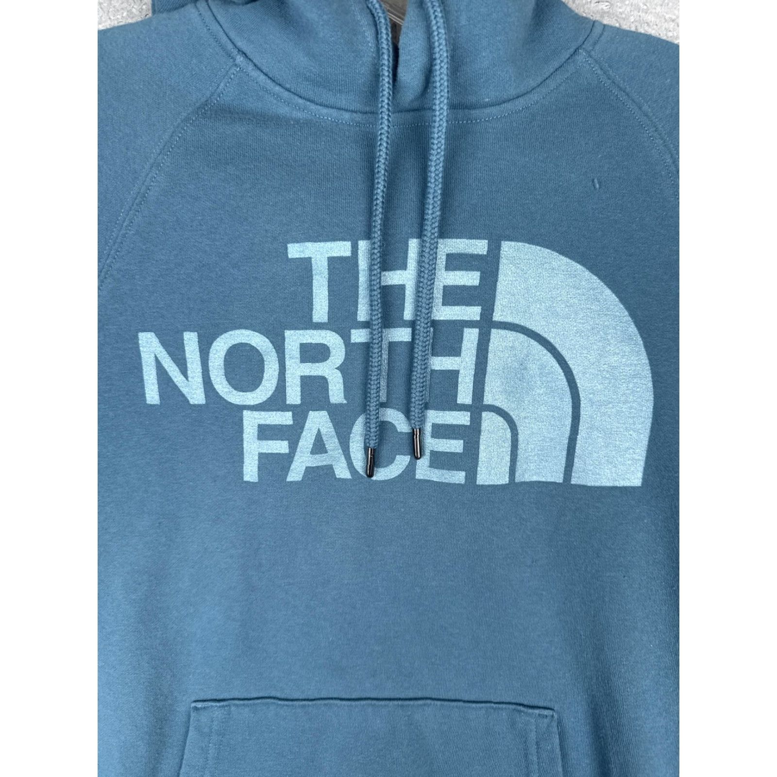 The North Face The North Face Hoodie XS Blue Logo Pullover Kangaroo Fleece Sweatshirt Womens Size XS / US 0-2 / IT 36-38 - 6 Thumbnail