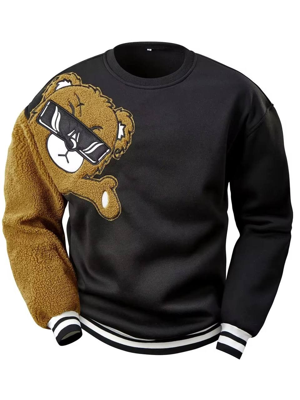 Japanese Brand × Vintage fur sleeve sweatshirt with bear style Size US L / EU 52-54 / 3 - 1 Thumbnail