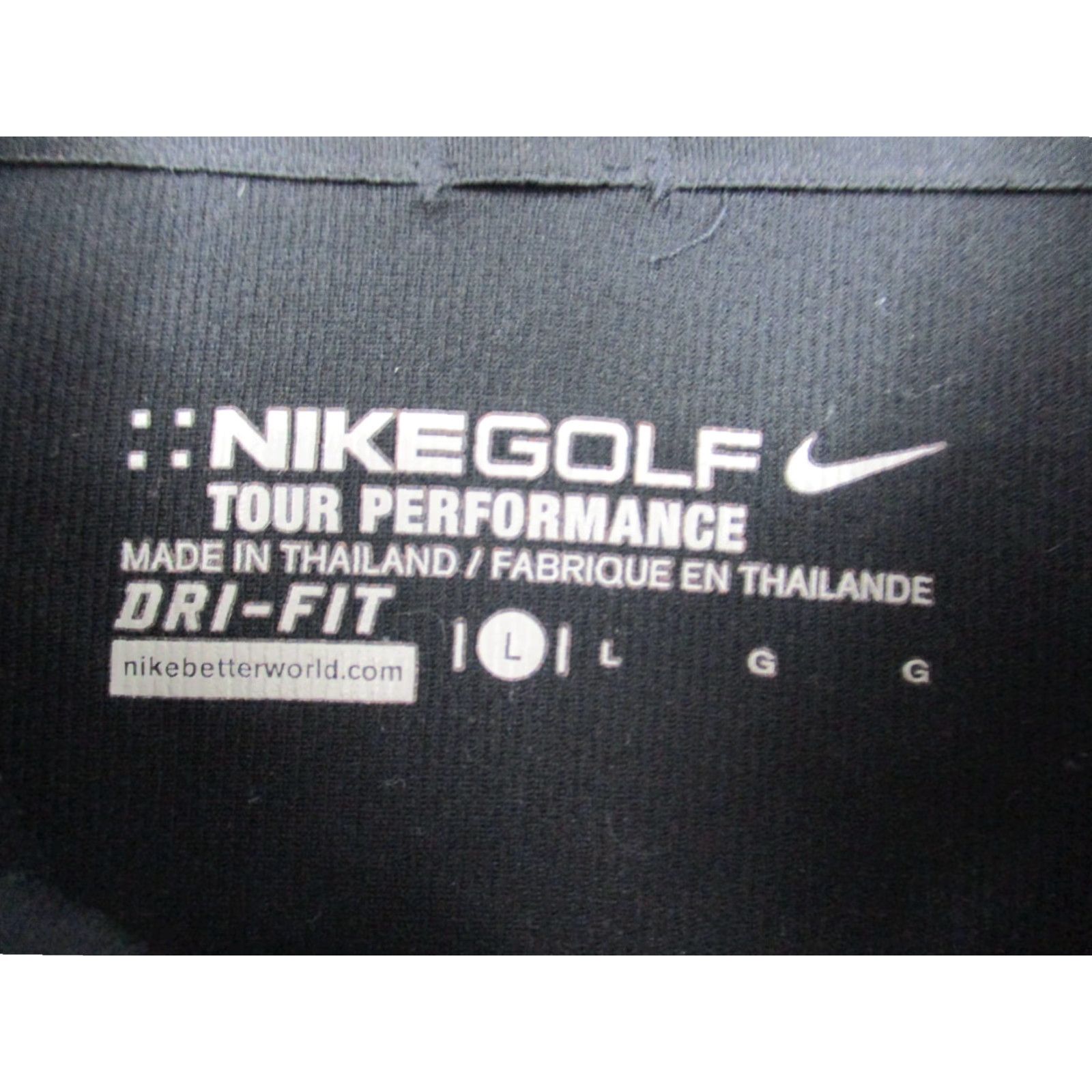 Nike Nike Polo Shirt Mens Large Black Short Sleeve Nike Golf Dri-Fit Logo Sports 90s? Size US L / EU 52-54 / 3 - 4 Thumbnail