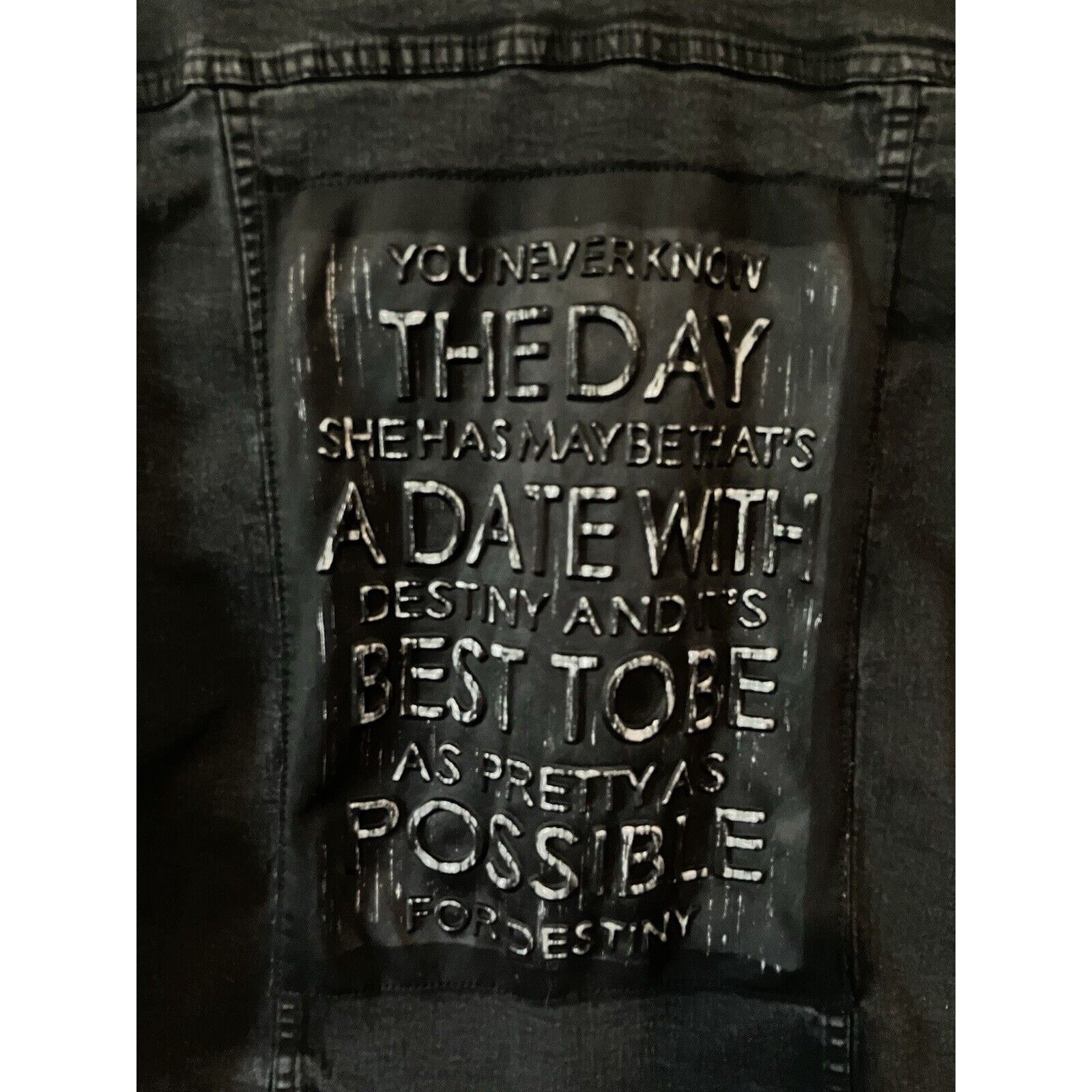Other Women's jeans jacket large coco chanel quote Yes Design Size L / US 10 / IT 46 - 3 Thumbnail