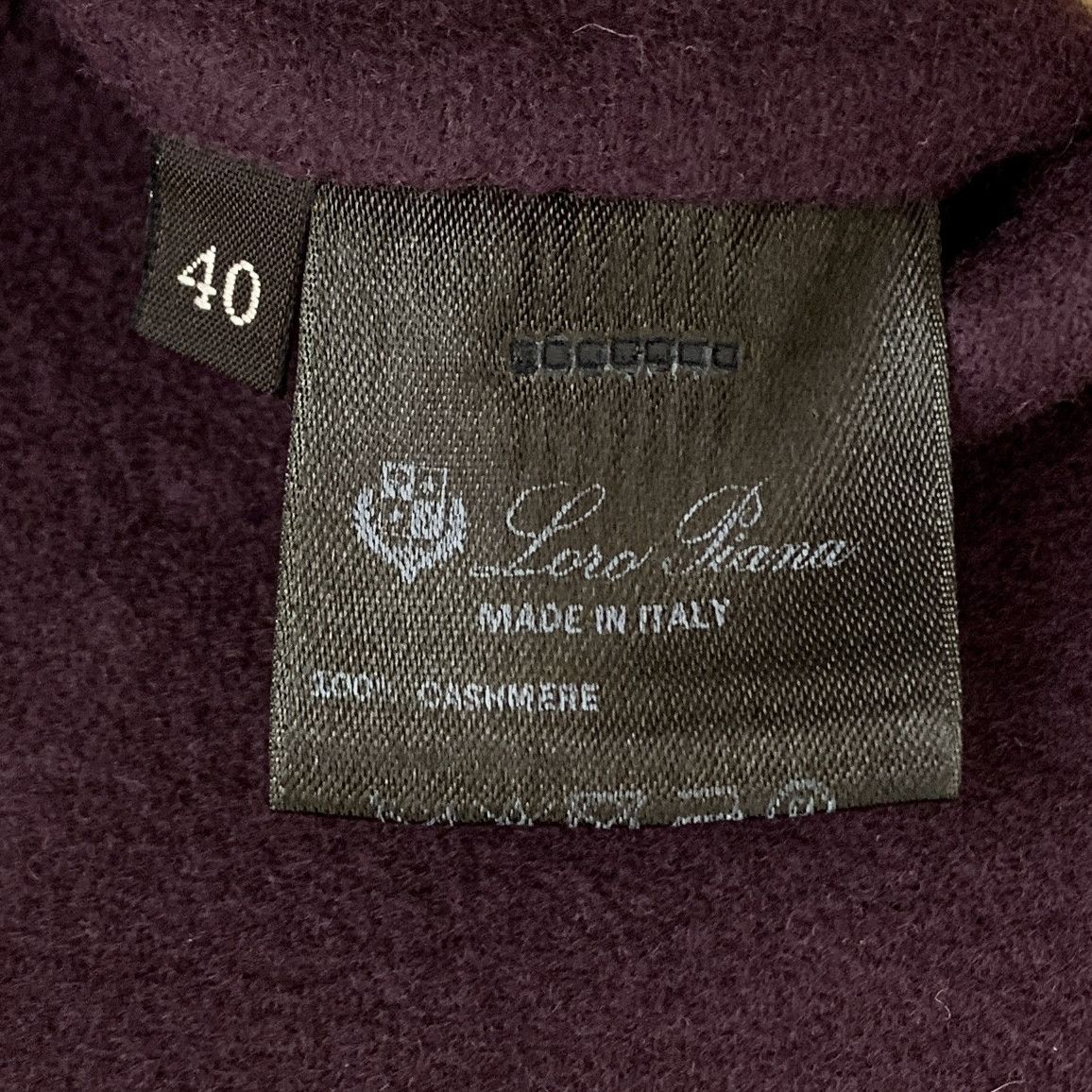 Loro Piana Loro Piana Cashmere Coat Burgundy (40) Size S / US 4 / IT 40 - 6 Thumbnail