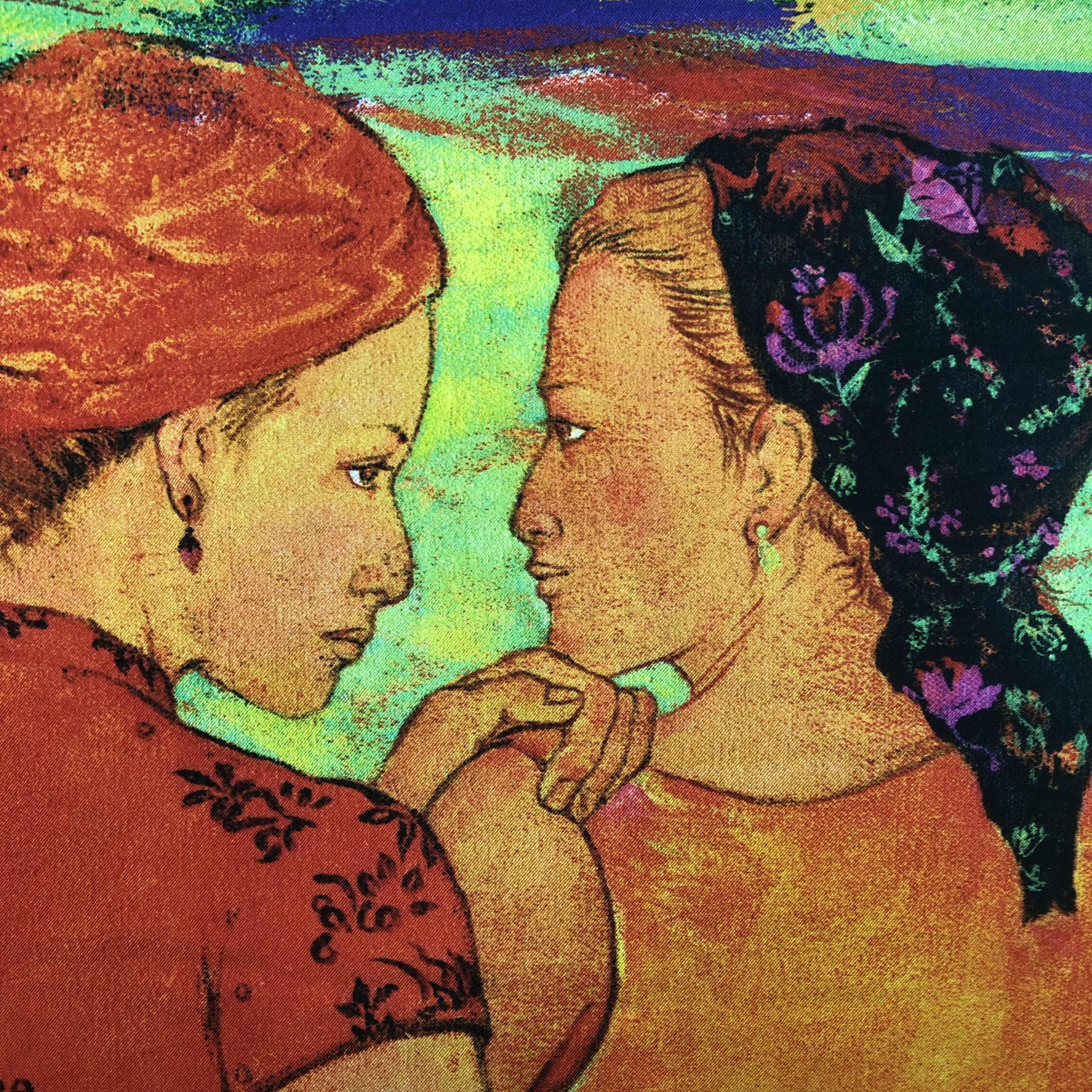Fuck Art, Make Tees Vintage Kawashima SILK Scarf Twill Stole Wraps Scarves Size ONE SIZE - 8 Thumbnail