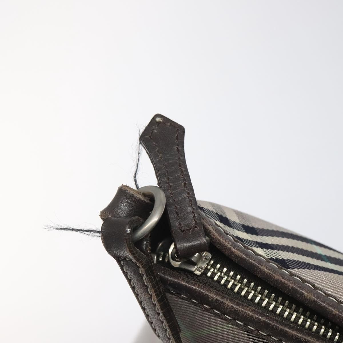 Burberry Burberry Nova Check Blue Label Shoulder Bag Nylon Gray Size ONE SIZE - 11 Thumbnail