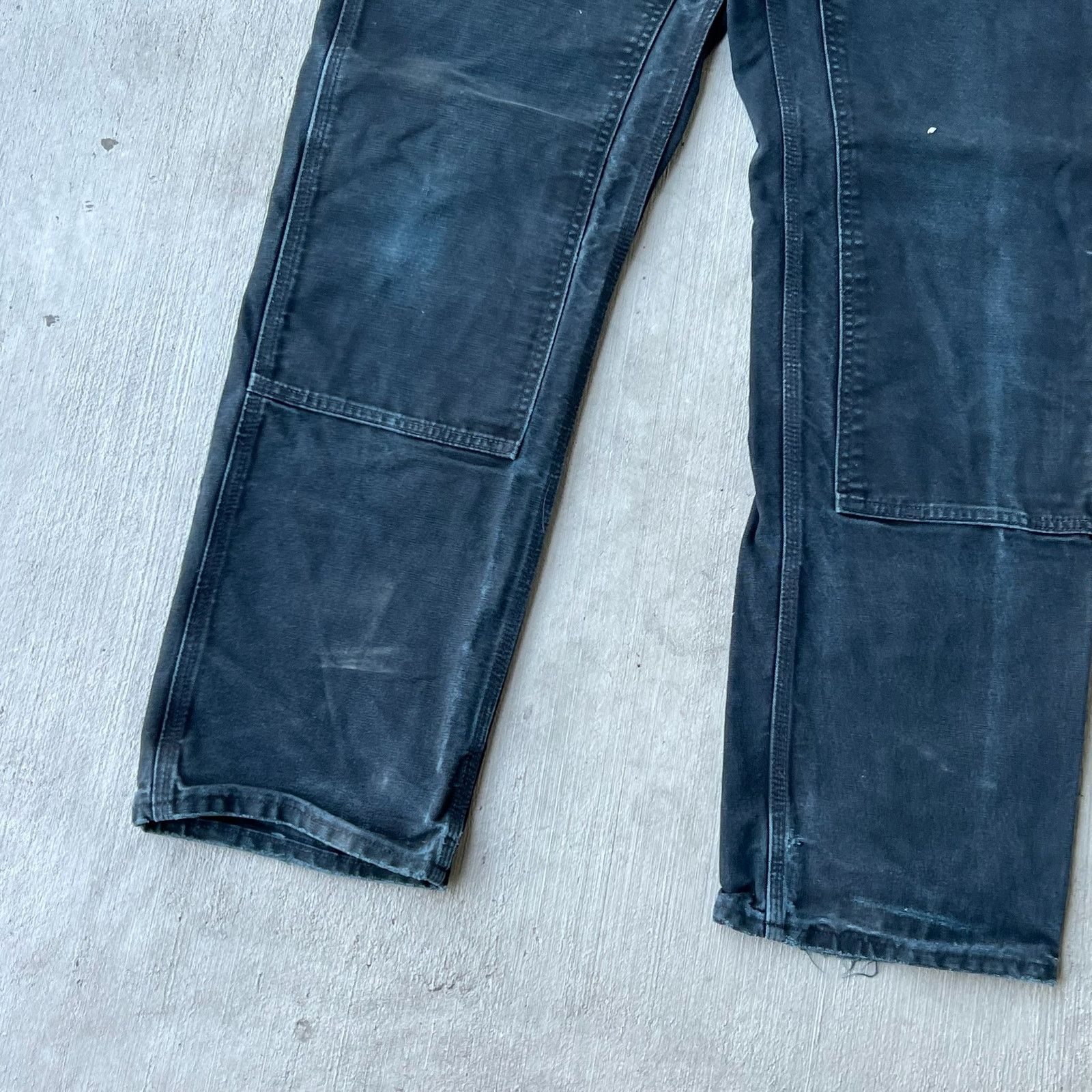 Carhartt × Vintage Carhartt faded black double knee work wear carpenter pants Size US 32 / EU 48 - 5 Thumbnail
