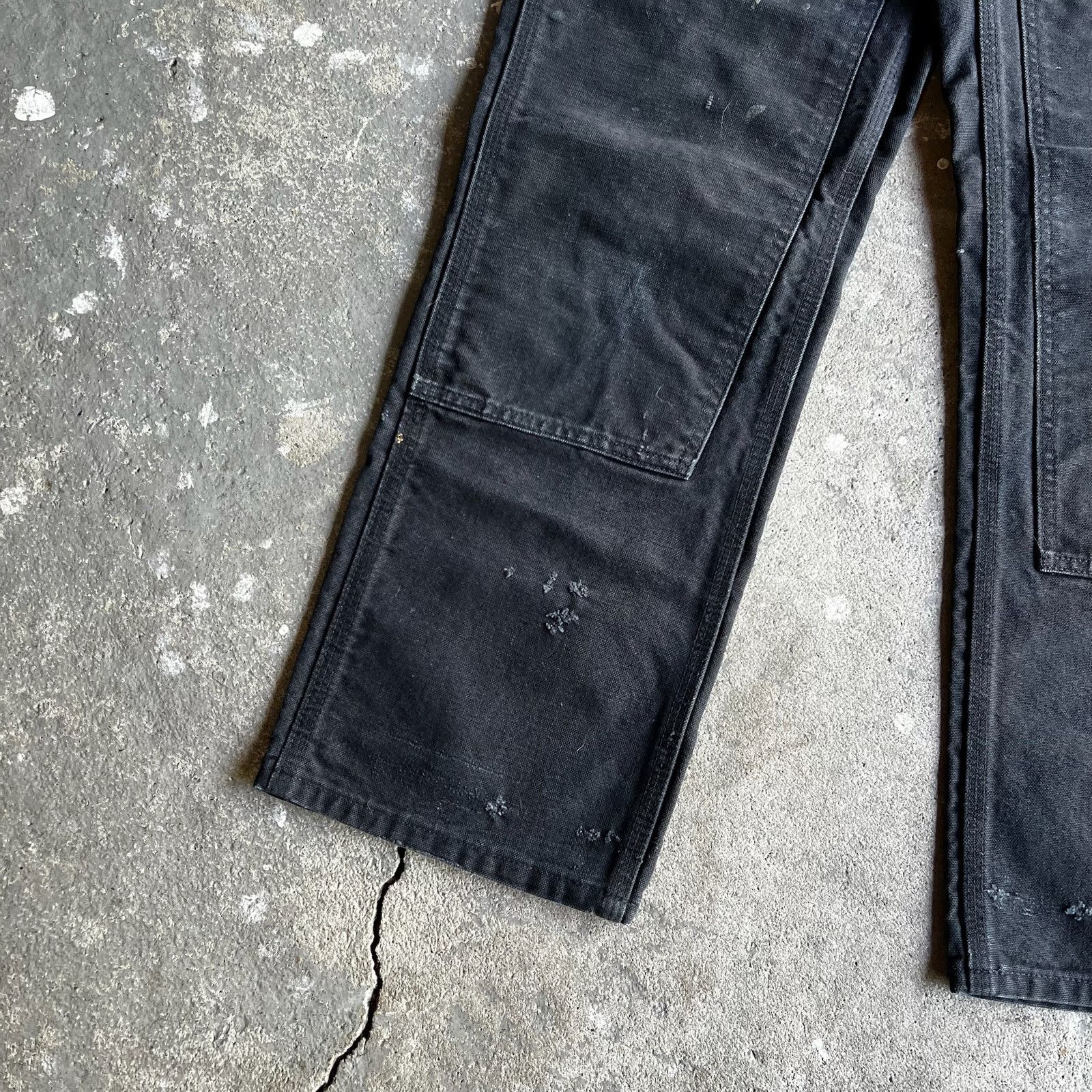 Carhartt × Vintage Carhartt black double knee work wear carpenter pants Size US 27 - 4 Thumbnail