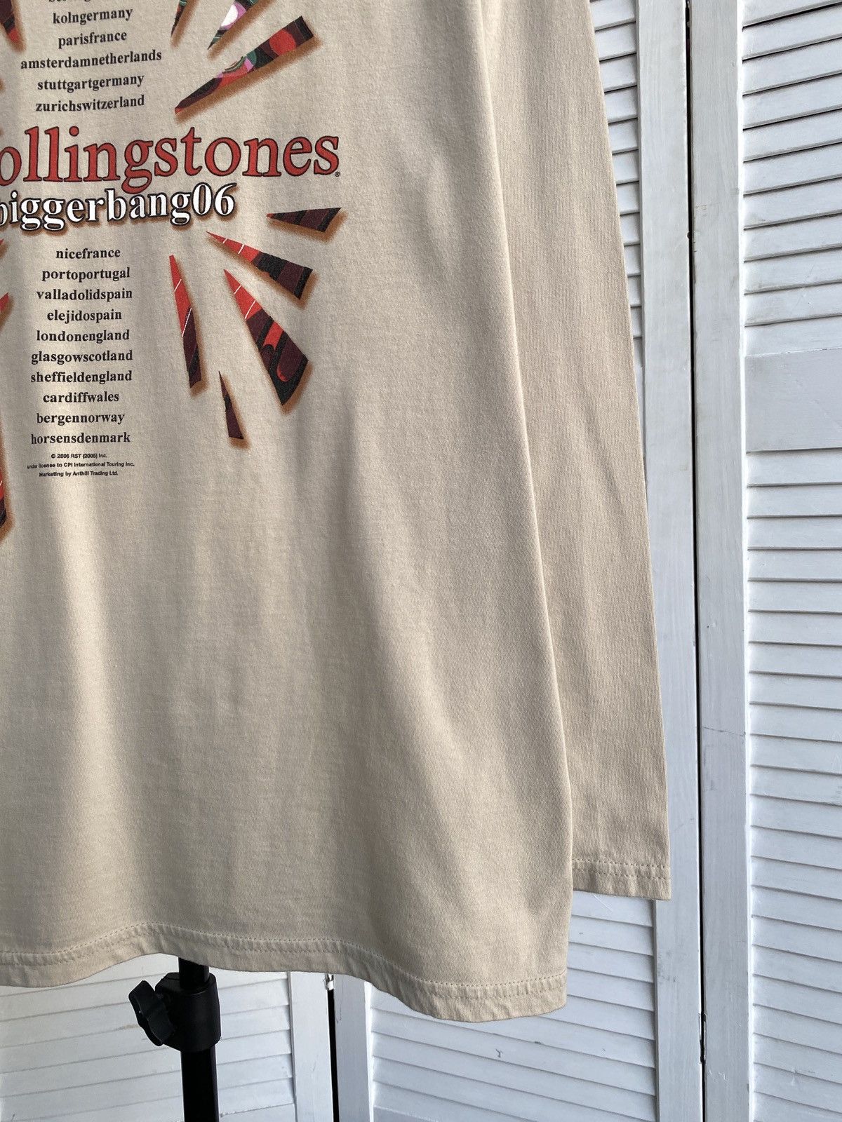 Band Tees × The Rolling Stones × Vintage Vintage 2006 The Rolling Stones Long Sleeve Shirt Big Logo Size US S / EU 44-46 / 1 - 12 Thumbnail