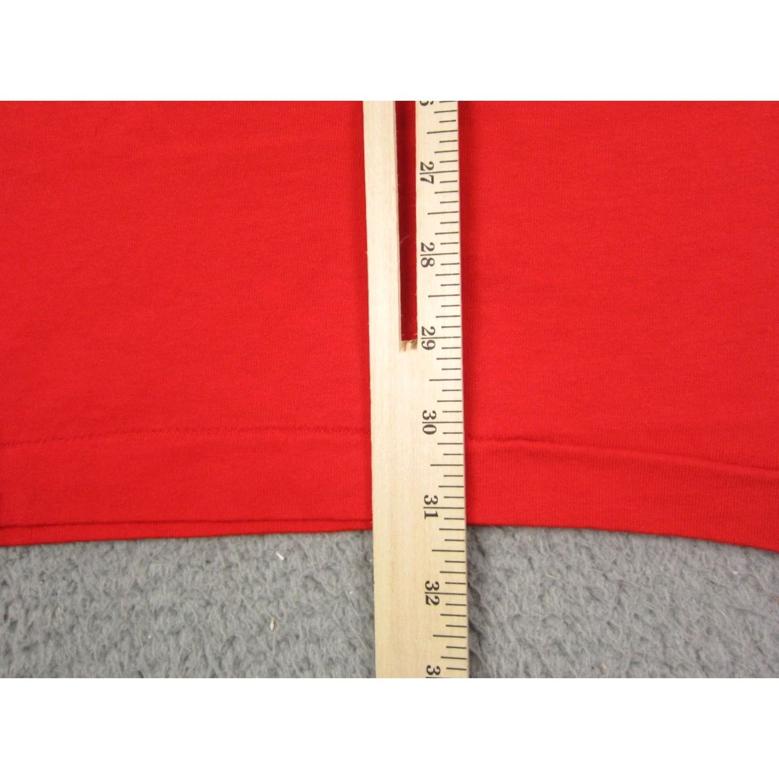 Fruit Of The Loom Fruit of the Loom Shirt Mens 2XL Red Vintage T-Shirt Crew Neck Short Sleeve Knit Cotton 90s Outdoor Mens VINTAGE Size US XXL / EU 58 / 5 - 7 Thumbnail