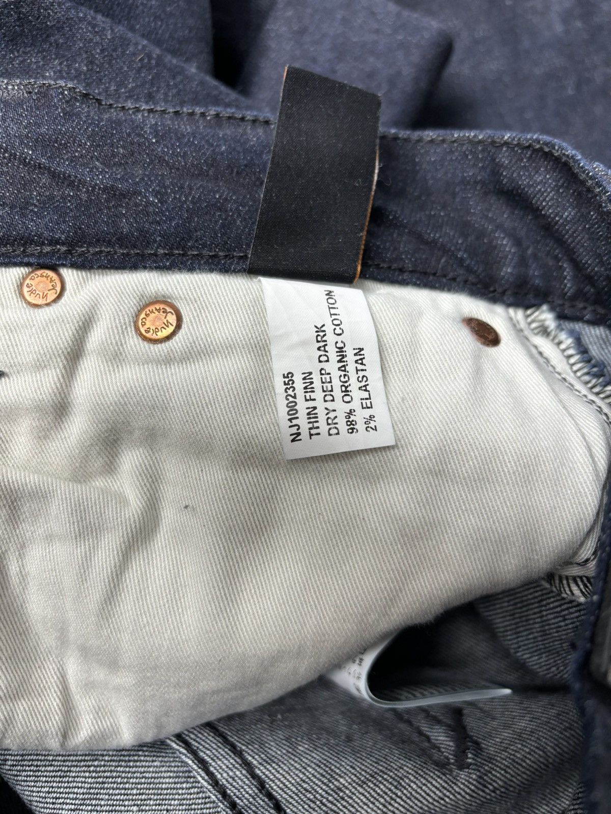 Nudie Jeans Nudie Jeans Thin Finn Dry Deep Dark Organic Cotton Size US 29 - 5 Thumbnail