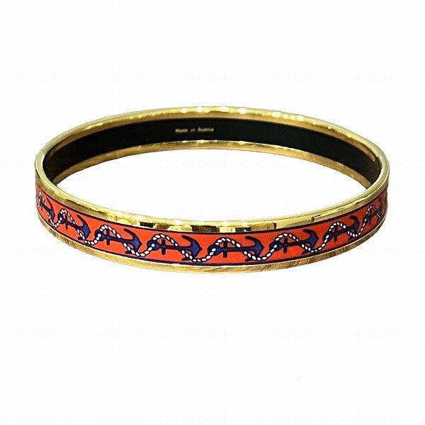 Hermes Hermes Hermes Enamel Bangle Bracelet Others Bangle in Good Condition Size ONE SIZE - 1 Thumbnail