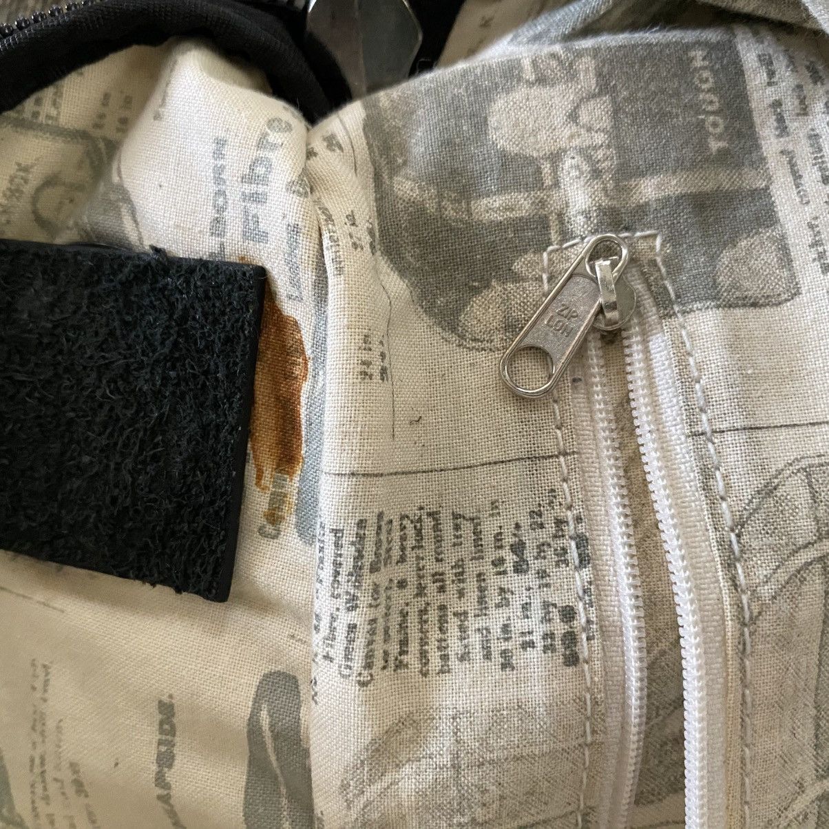 Designer TOUGH Jeansmith Black Utility Waist Bag with Yellow Print Size ONE SIZE - 15 Thumbnail