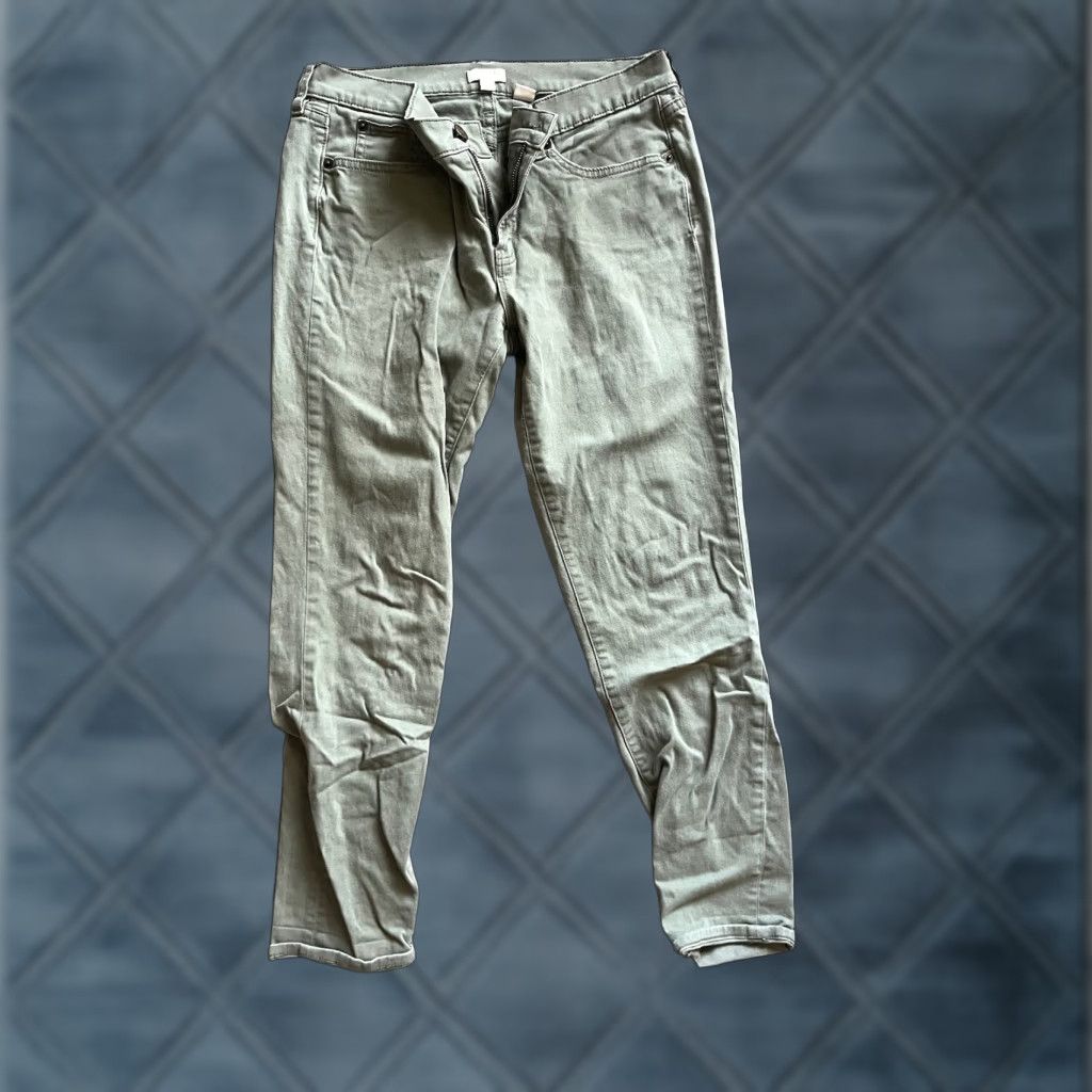 J.Crew VINTAGE J. Crew Ankle Skinny Jeans Women Size 28 Olive Green 90s Retro Size 28" / US 6 / IT 42 - 1 Thumbnail