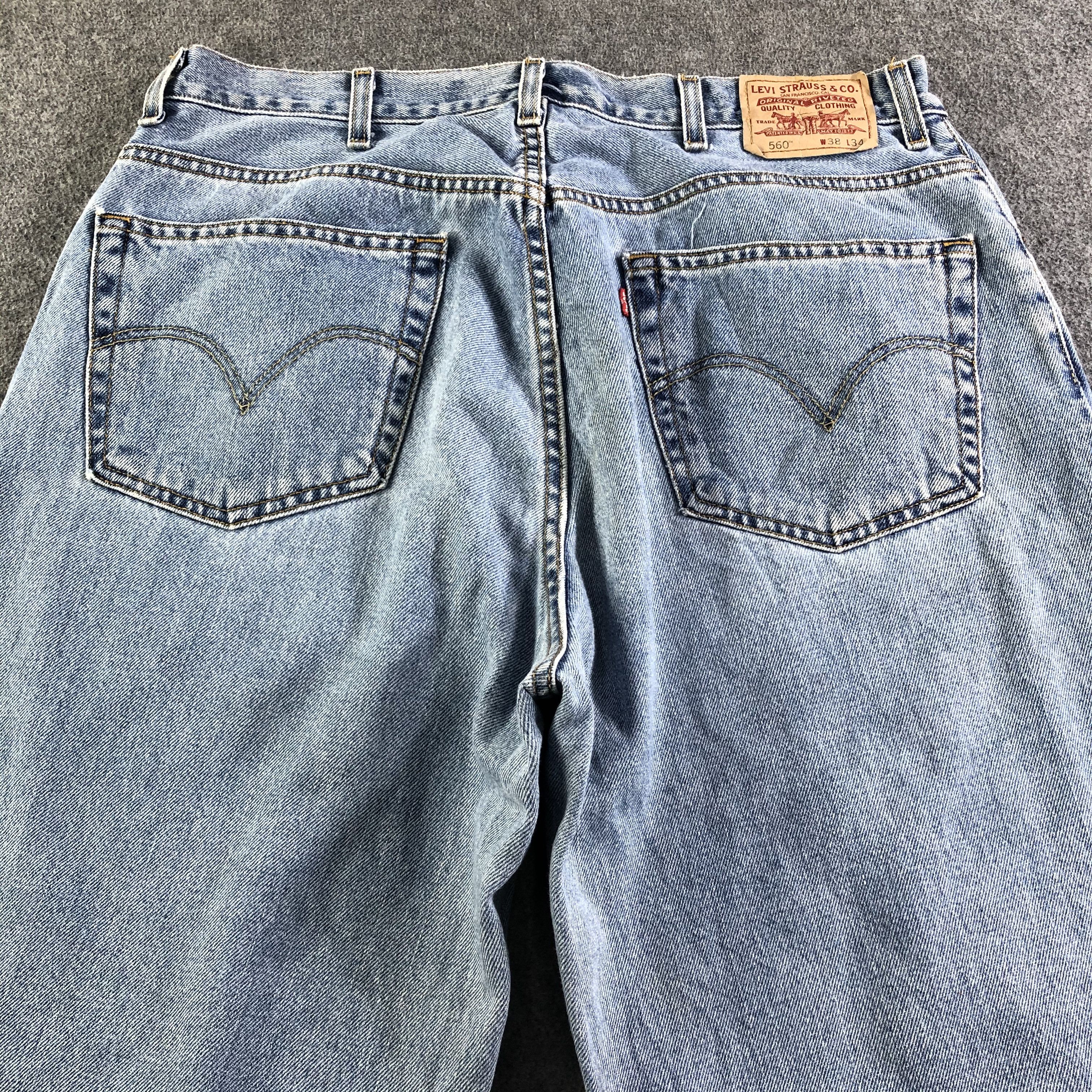 Levi's Vintage Blue Wash Levis 560 Jeans-J3461 Size US 38 / EU 54 - 4 Thumbnail
