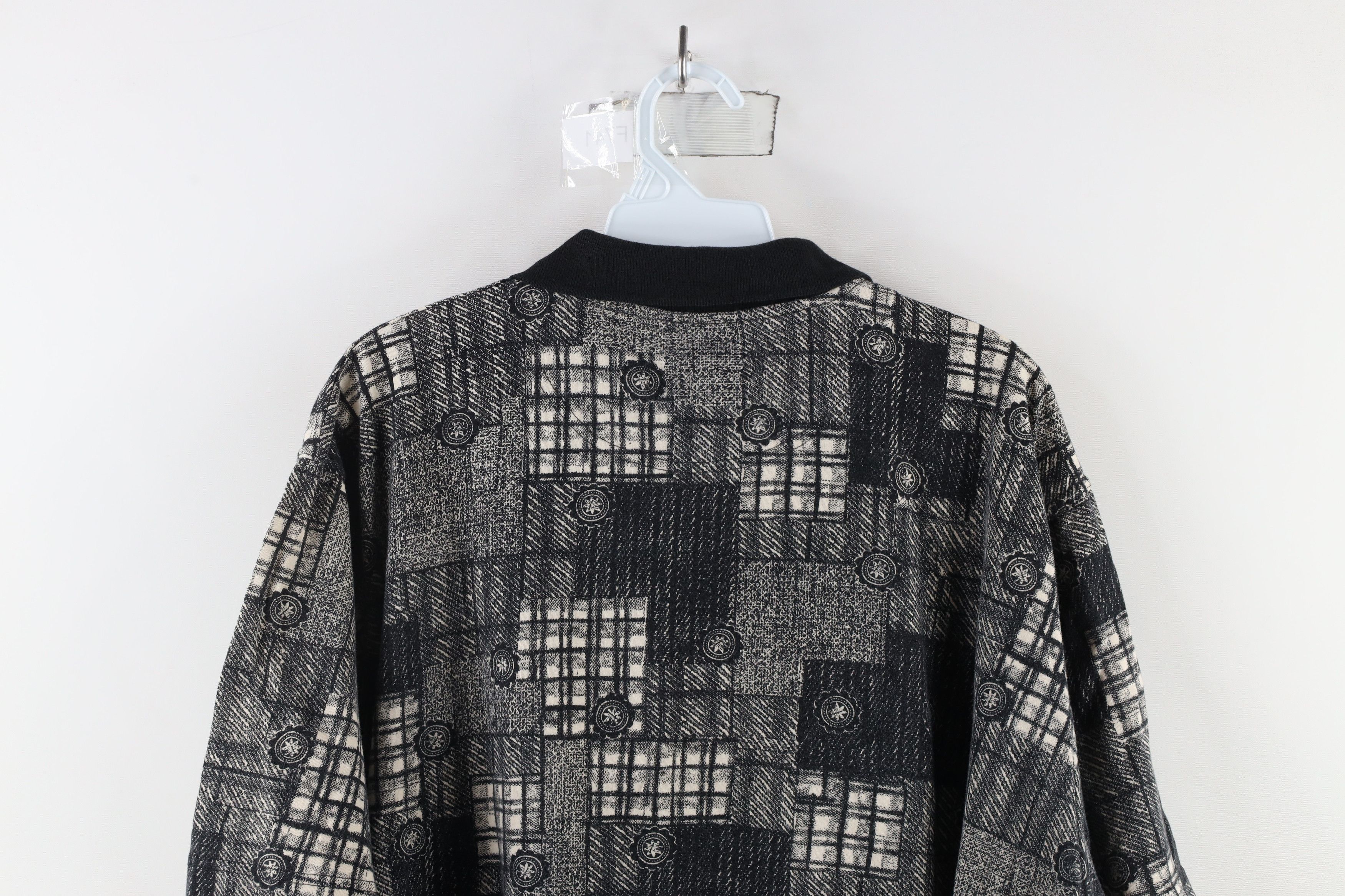 Vintage Vintage 90s Streetwear Geometric All Over Print Polo Shirt Size US XXL / EU 58 / 5 - 7 Thumbnail