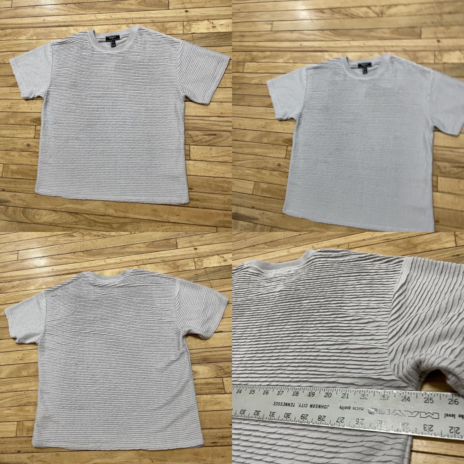 Forever 21 FOREVER 21 Shirt Men L Gray Ruffle 90s Tee Short Sleeve Modern Casual Women’s? Size US L / EU 52-54 / 3 - 9 Thumbnail