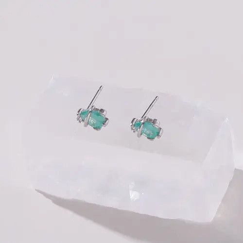 Vintage 100%925 silver retro punk earrings Size ONE SIZE - 4 Thumbnail