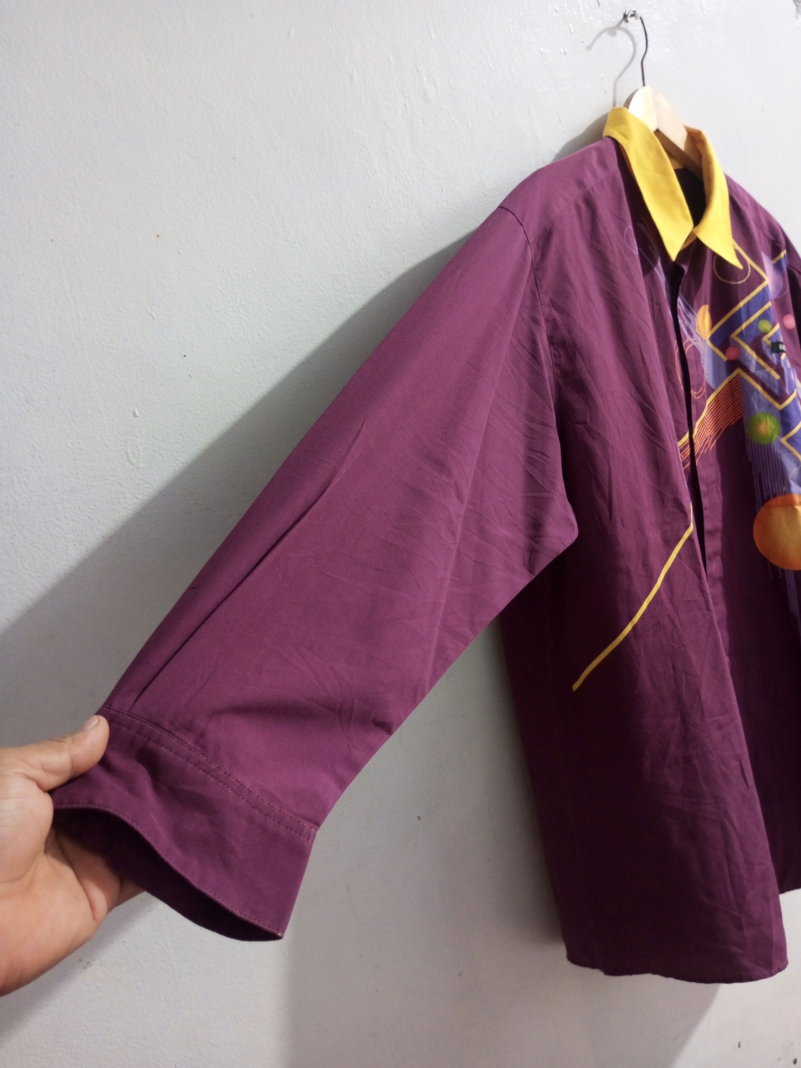 Vintage Kansai Yamamoto abstrak long sleeve shirt