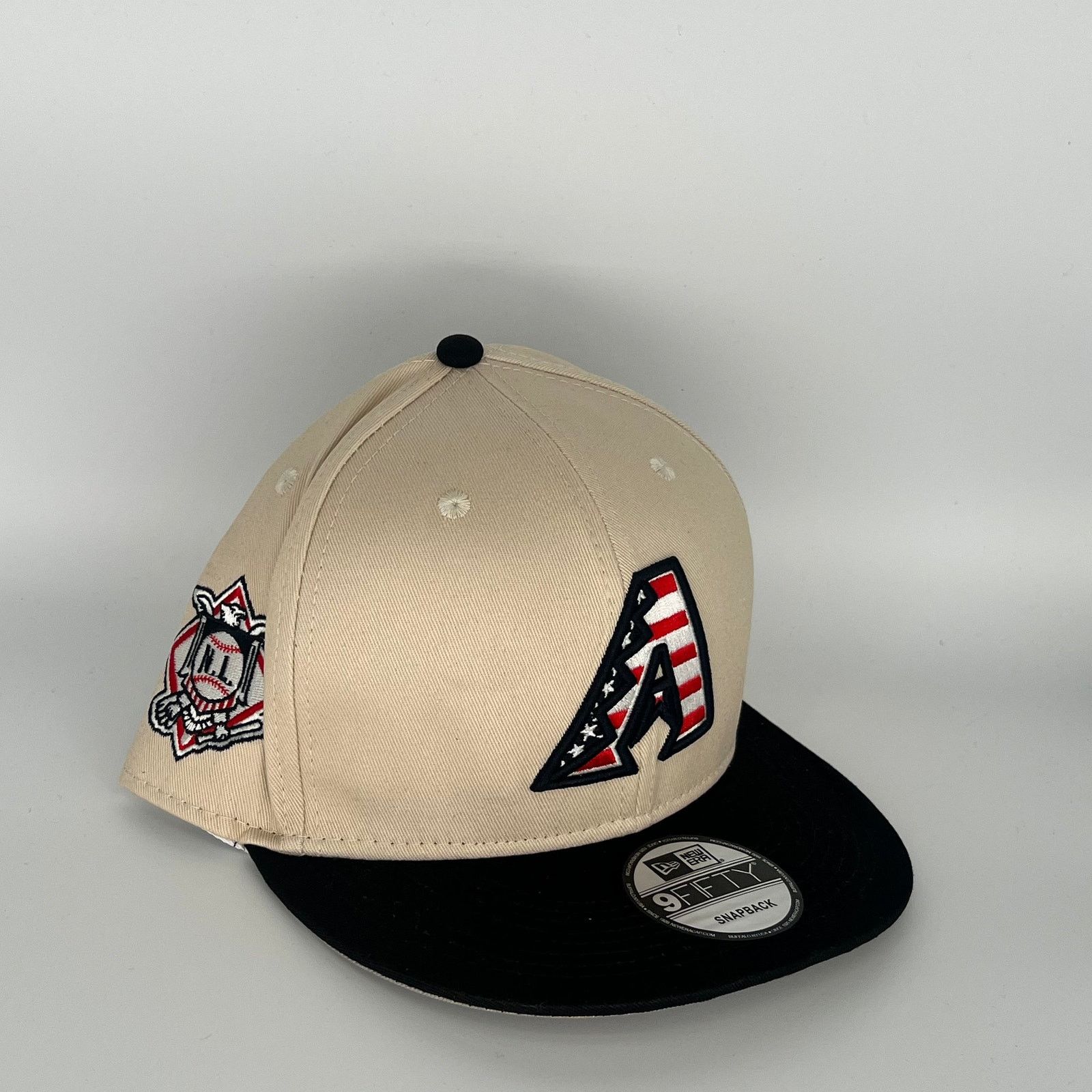 New Era Khaki Black Arizona Diamondbacks N.L. Side Patch New Era MLB Size ONE SIZE - 1 Thumbnail